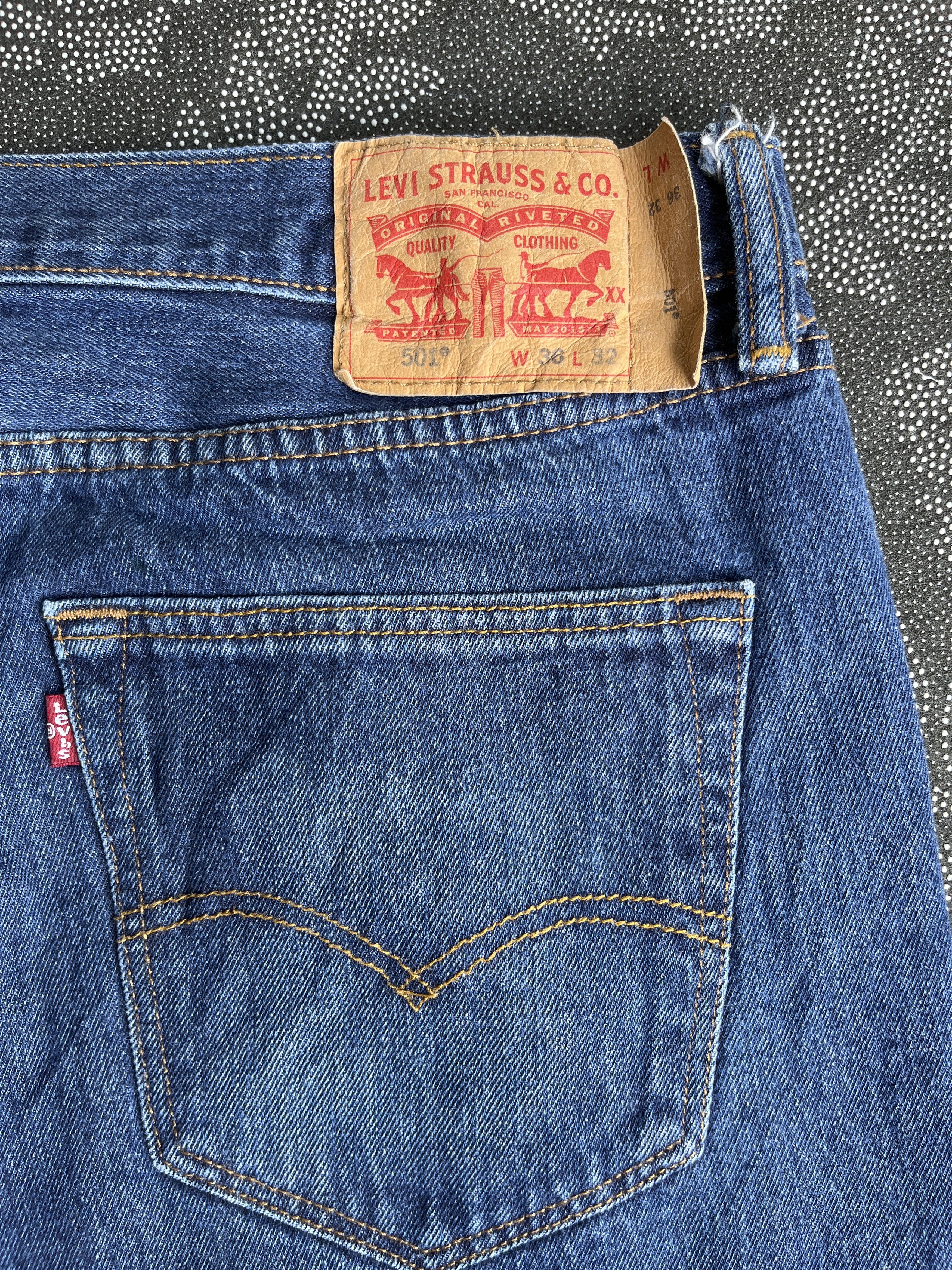 Levi's × Vintage Vintage Levi’s 501 Jeans Blue Wash Denim - J196 Size US 36 / EU 52 - 9 Thumbnail