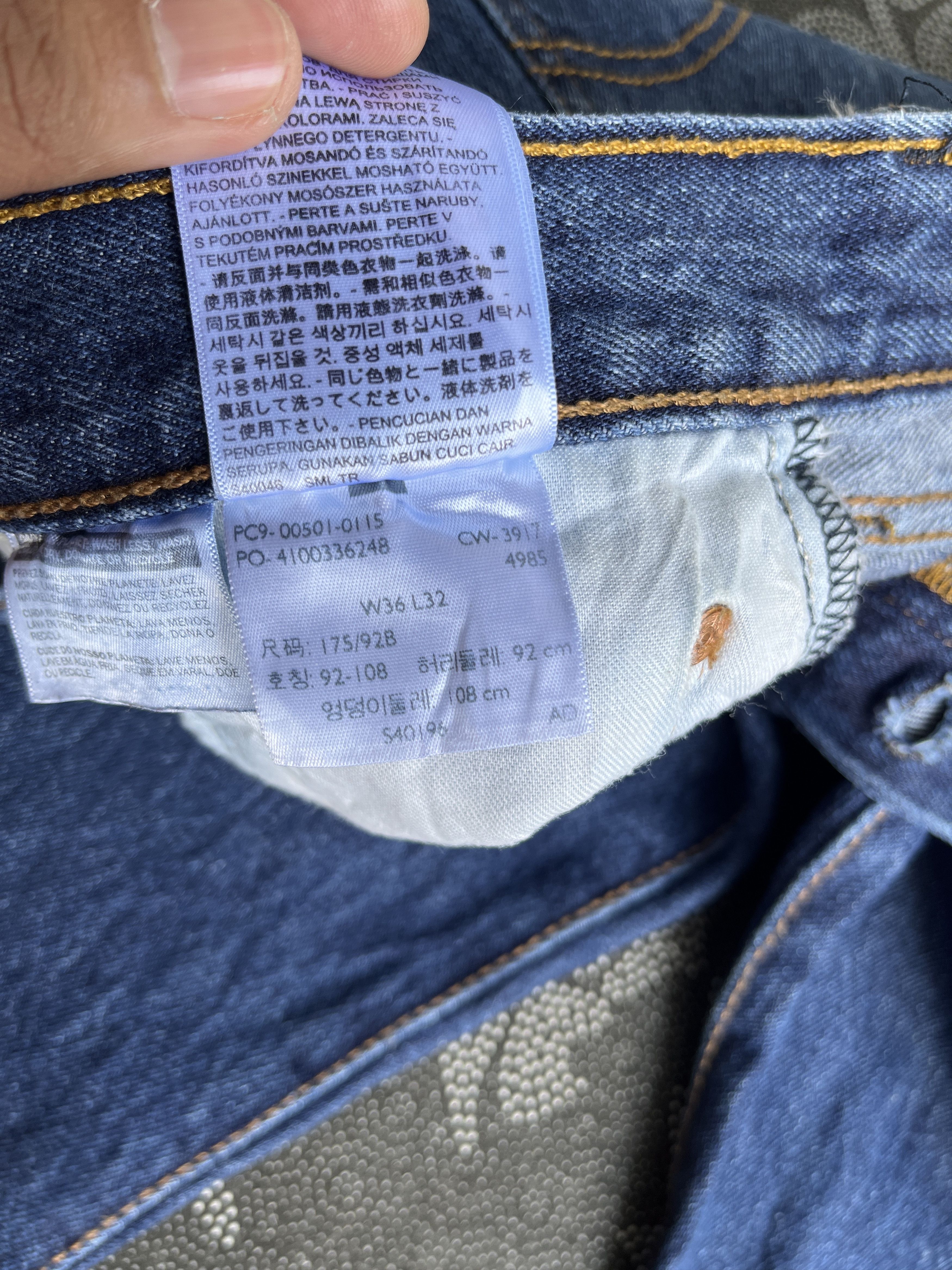 Levi's × Vintage Vintage Levi’s 501 Jeans Blue Wash Denim - J196 Size US 36 / EU 52 - 7 Thumbnail