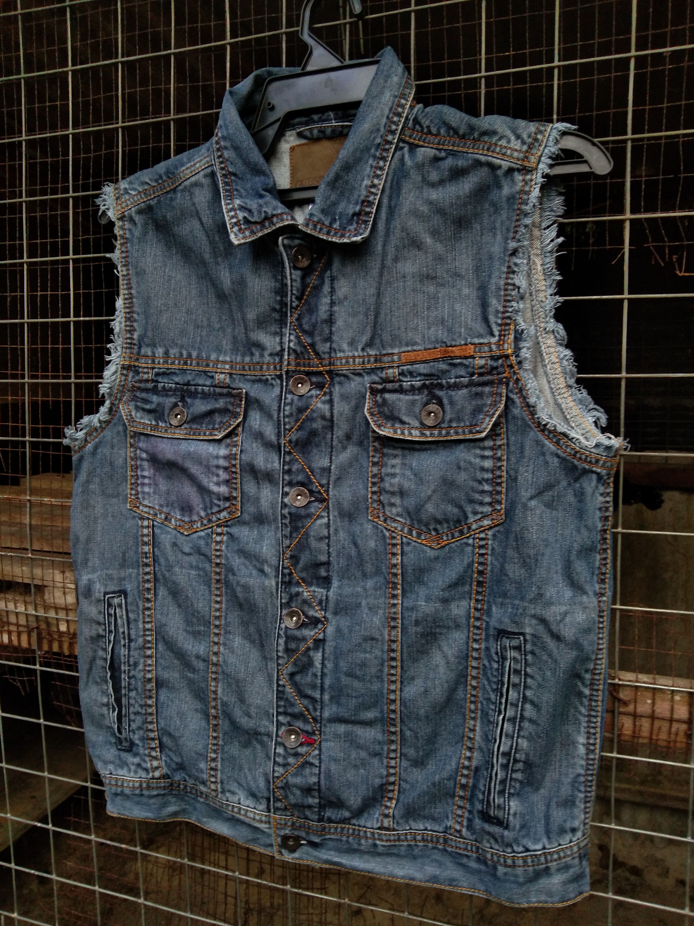 Guess GUESS JEANS JACKET CUSTOM SLEEVELESS Size US S / EU 44-46 / 1 - 2 Thumbnail