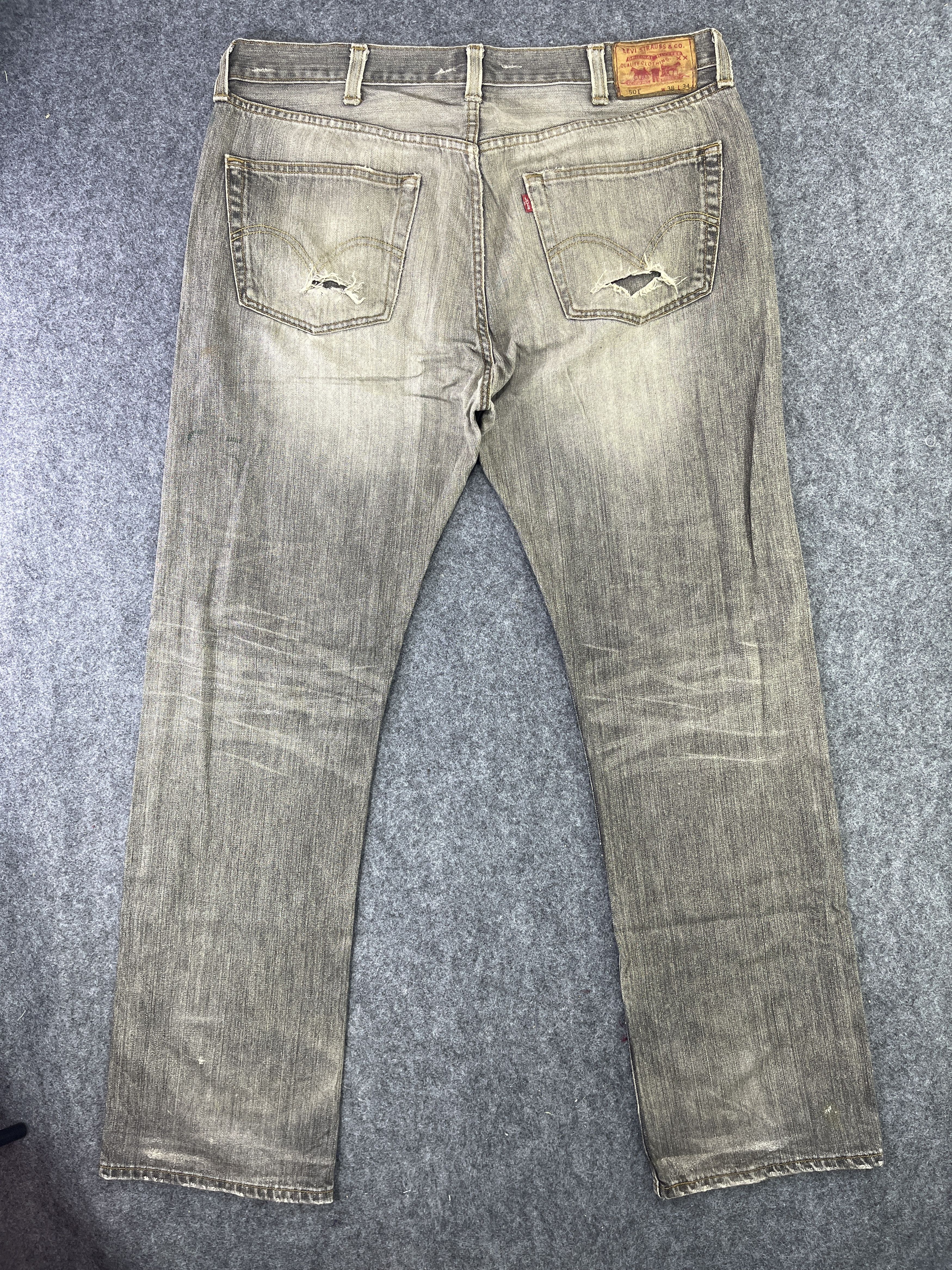 Levi's Vintage Levis 501 Ripped Jeans - J770 Size US 38 / EU 54 - 2 Thumbnail