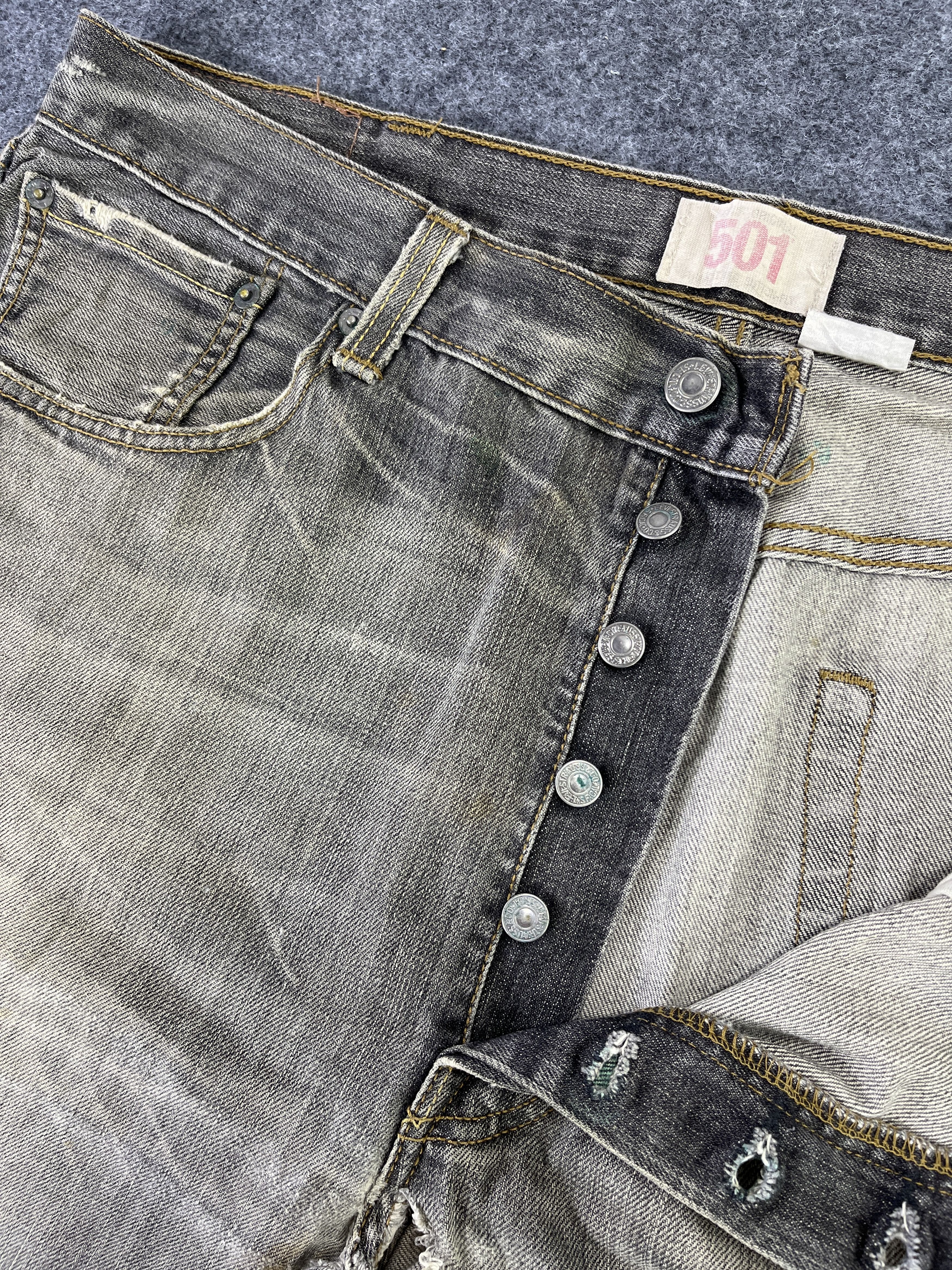 Levi's Vintage Levis 501 Ripped Jeans - J770 Size US 38 / EU 54 - 8 Thumbnail