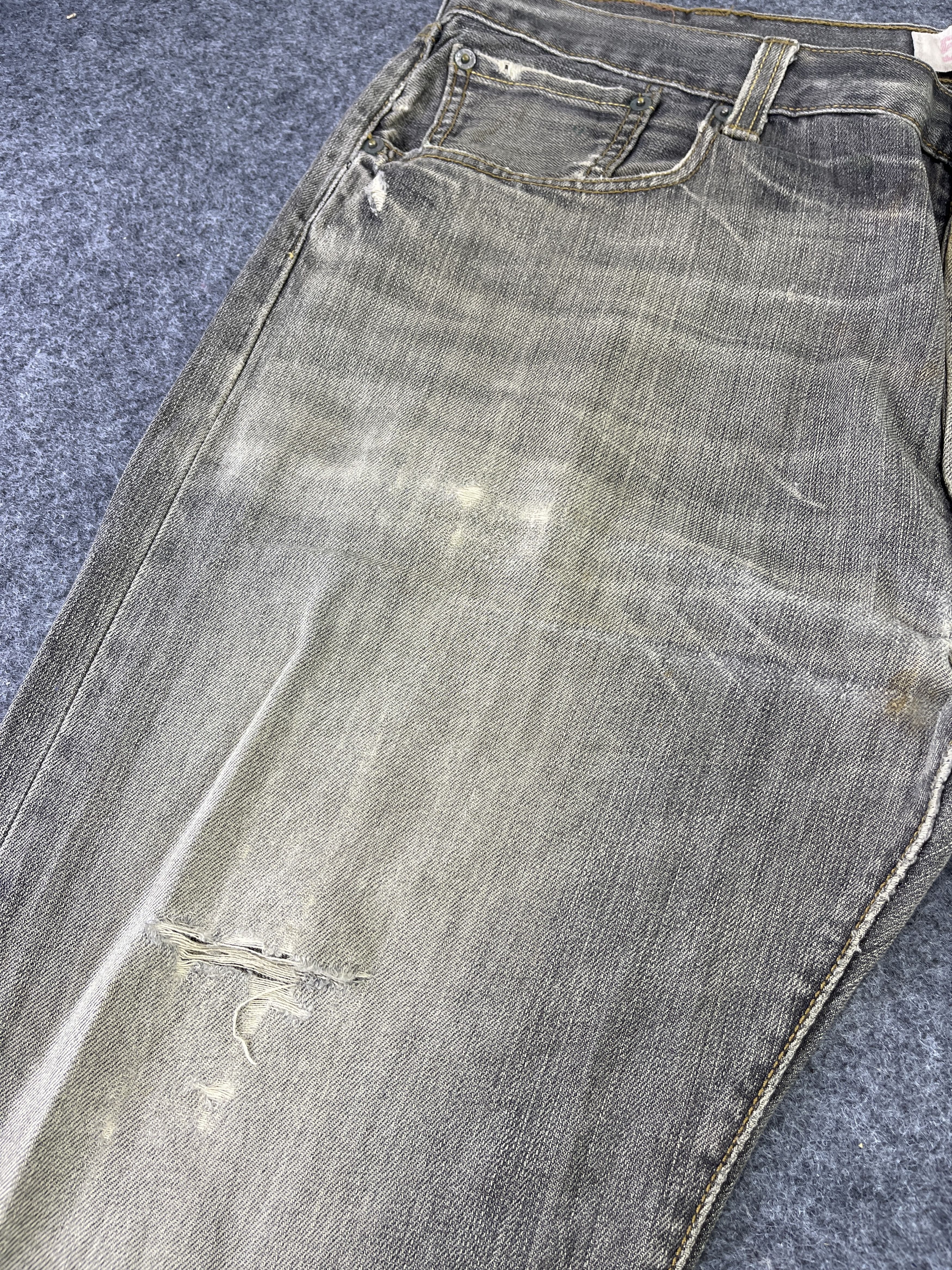 Levi's Vintage Levis 501 Ripped Jeans - J770 Size US 38 / EU 54 - 6 Thumbnail