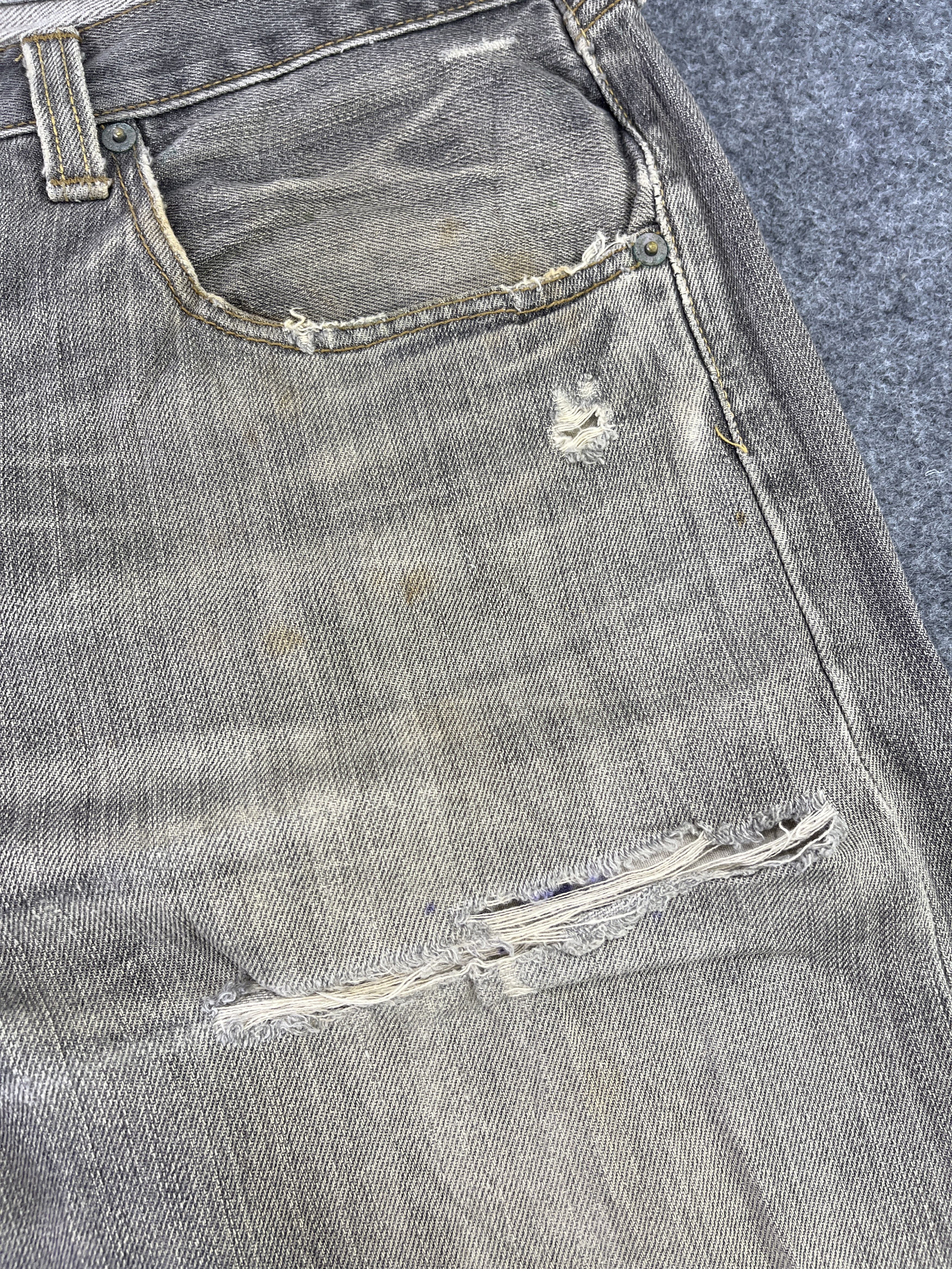 Levi's Vintage Levis 501 Ripped Jeans - J770 Size US 38 / EU 54 - 5 Thumbnail