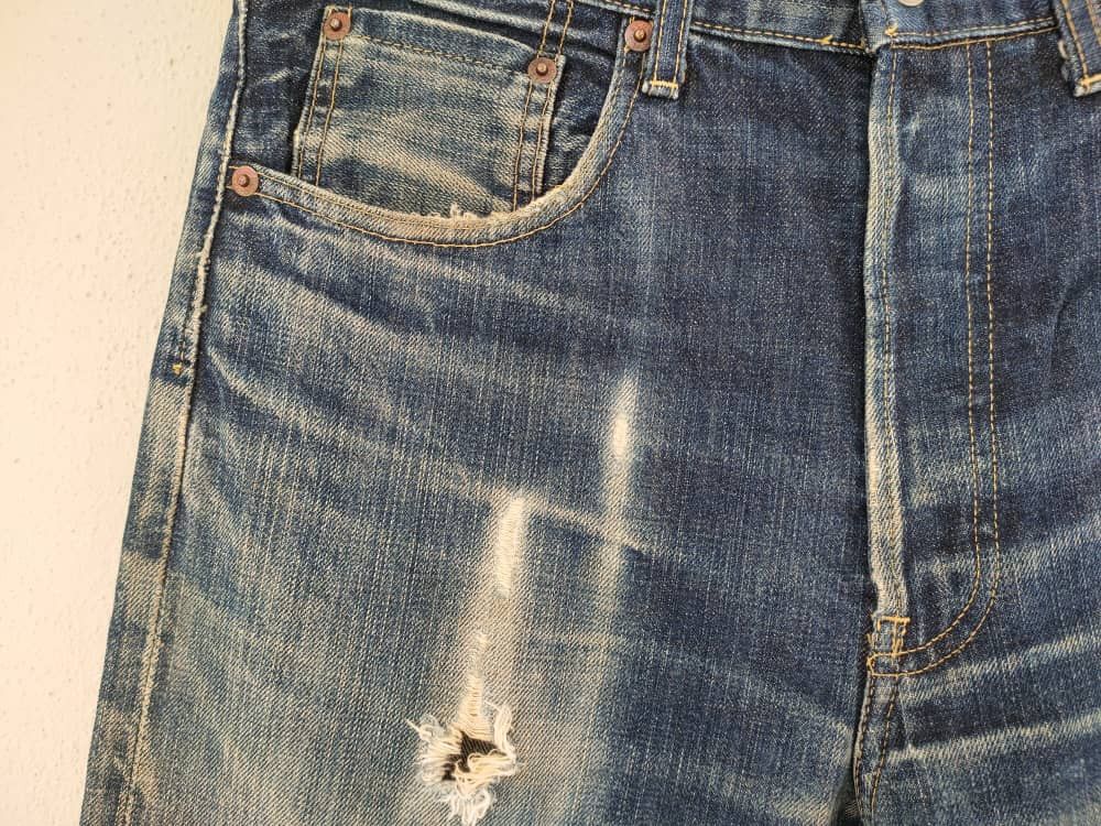 Levi's Vtg Big E Levi's 503B-XX worn Selvedge Jeans Size US 31 - 6 Thumbnail