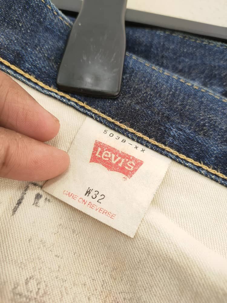Levi's Vtg Big E Levi's 503B-XX worn Selvedge Jeans Size US 31 - 18 Thumbnail