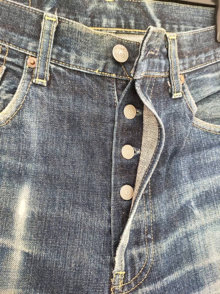Levi's Vtg Big E Levi's 503B-XX worn Selvedge Jeans Size US 31 - 4 Thumbnail