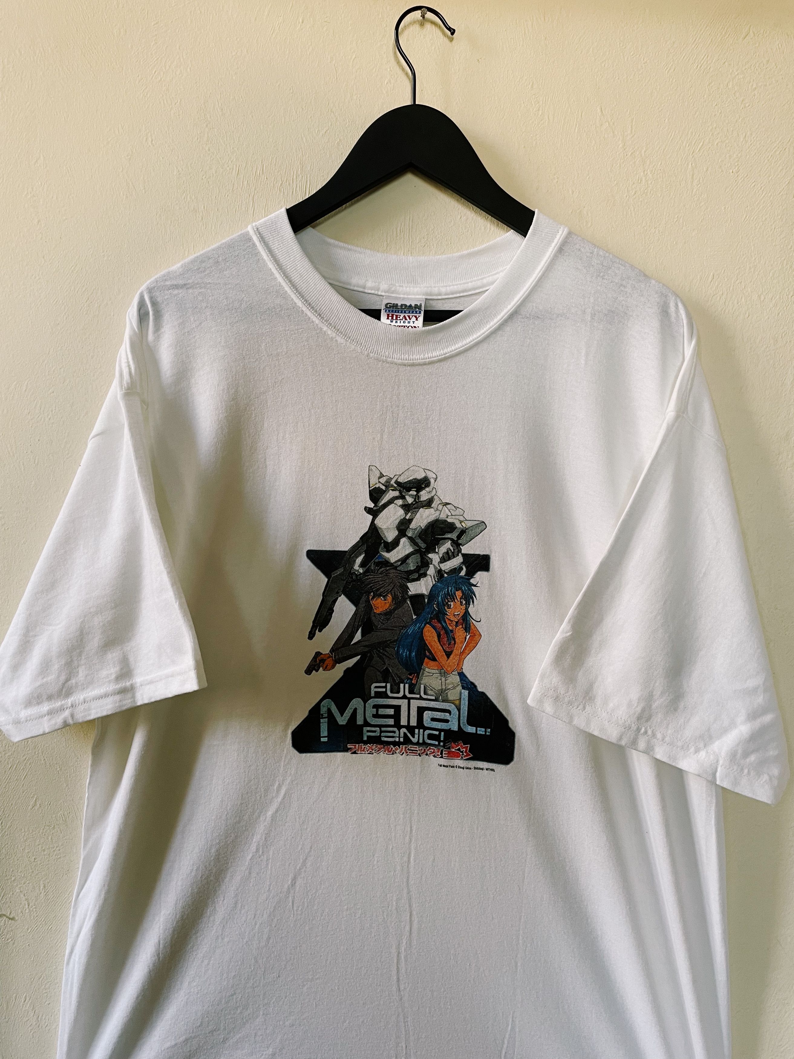 Anime × Japanese Brand × Vintage Vintage Y2K Full Metal Panic! T-shirt White Size US XL / EU 56 / 4 - 1 Thumbnail