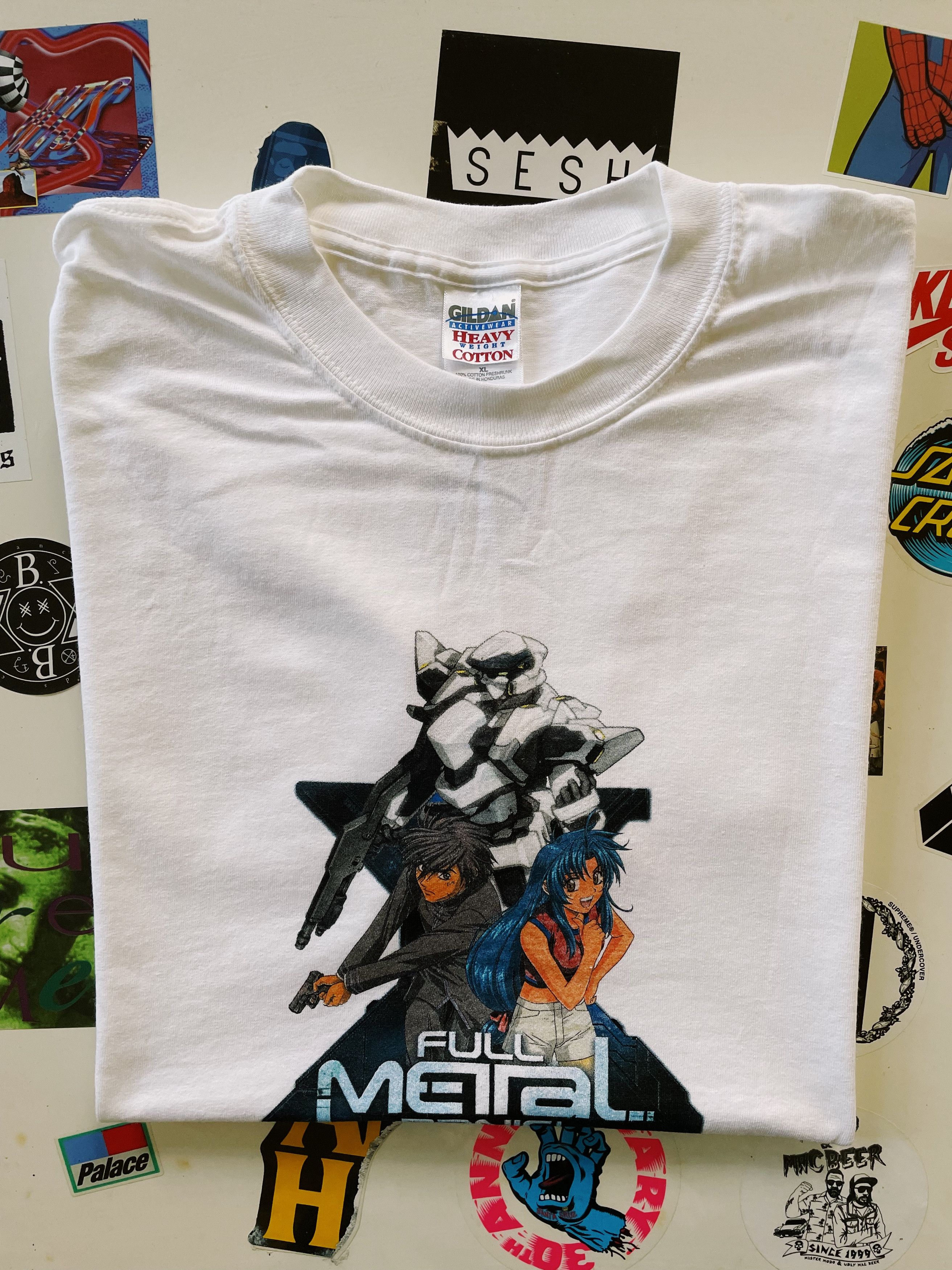 Anime × Japanese Brand × Vintage Vintage Y2K Full Metal Panic! T-shirt White Size US XL / EU 56 / 4 - 6 Thumbnail