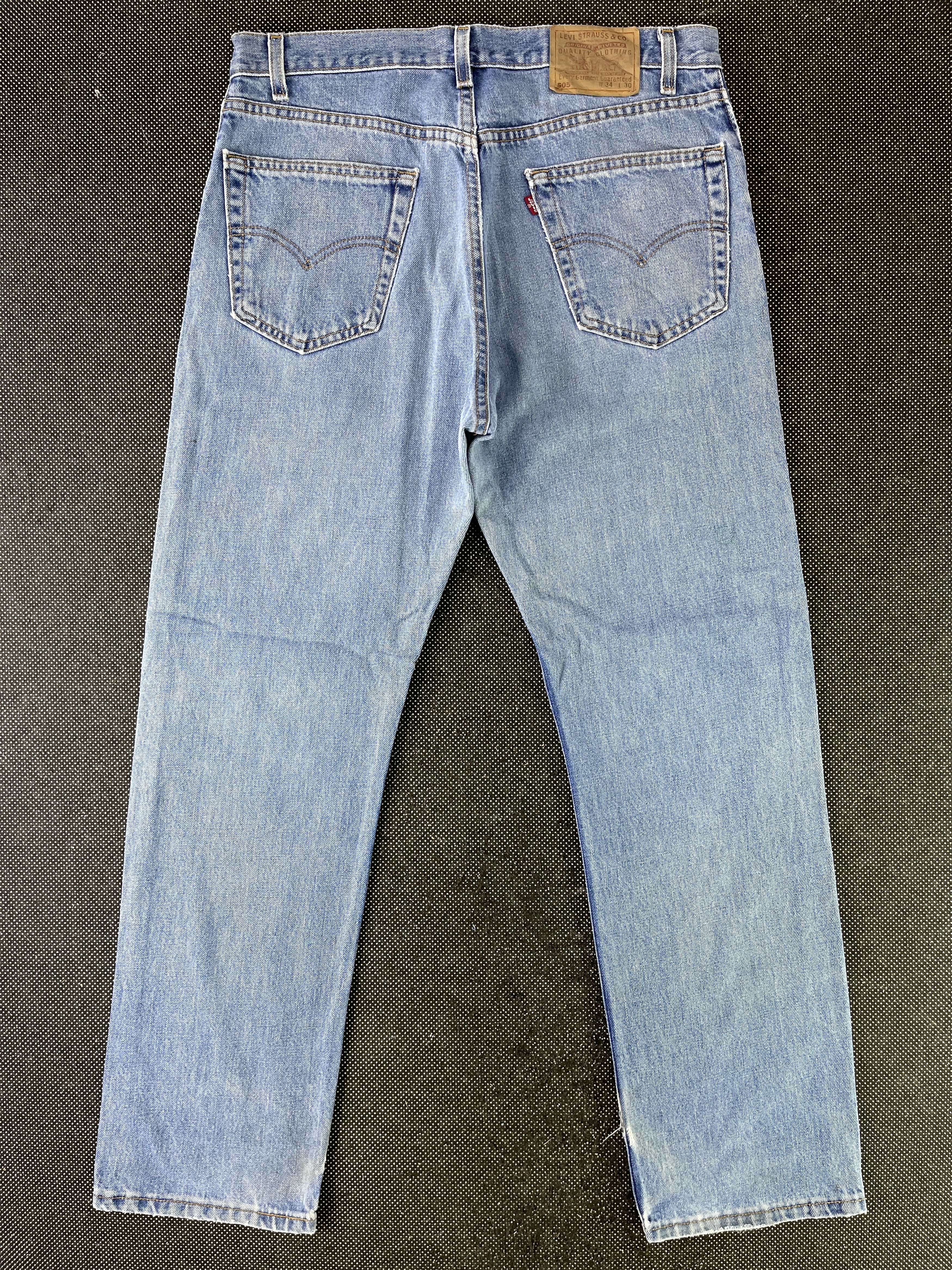 Levi's 90s Vintage Levis 505 Light Wash Jeans - J326 Size US 36 / EU 52 - 2 Thumbnail