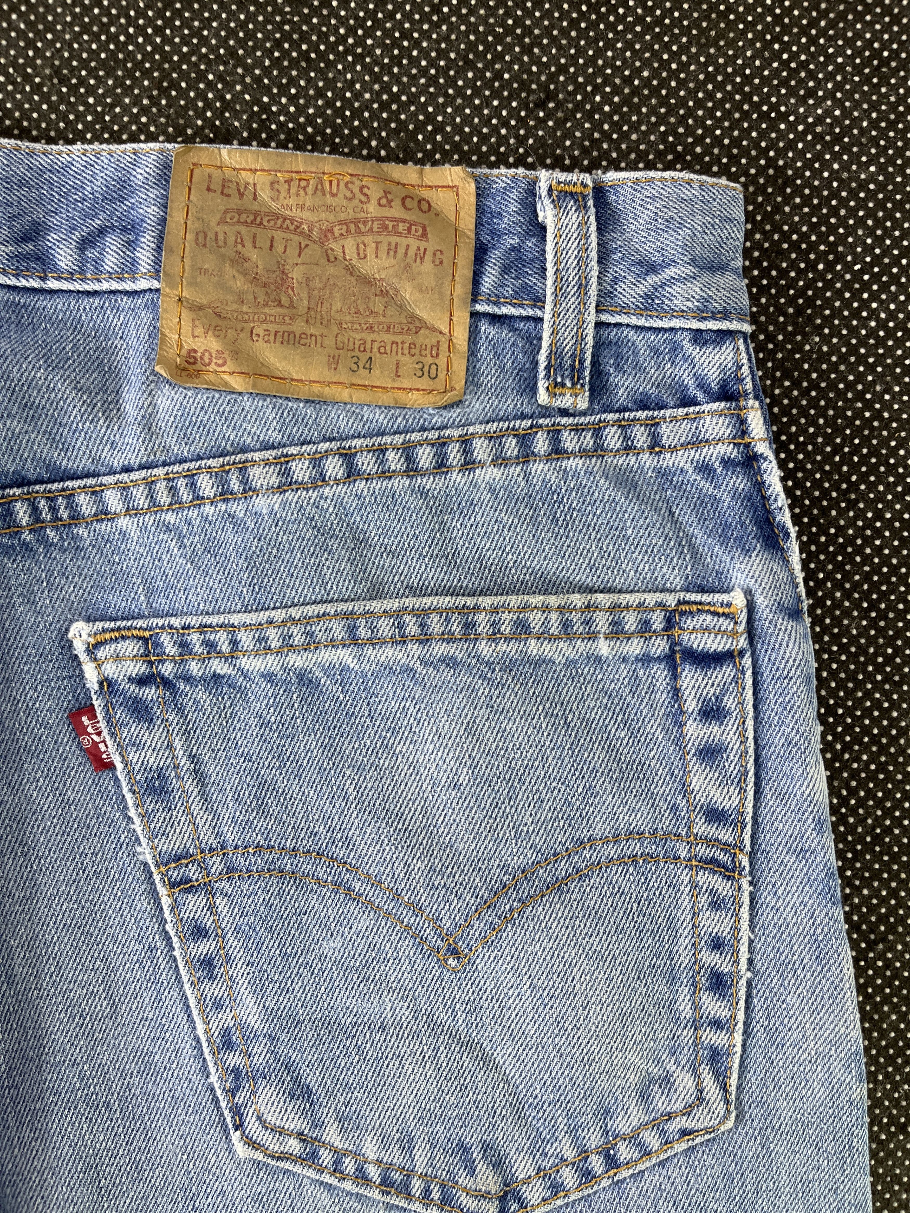 Levi's 90s Vintage Levis 505 Light Wash Jeans - J326 Size US 36 / EU 52 - 9 Thumbnail