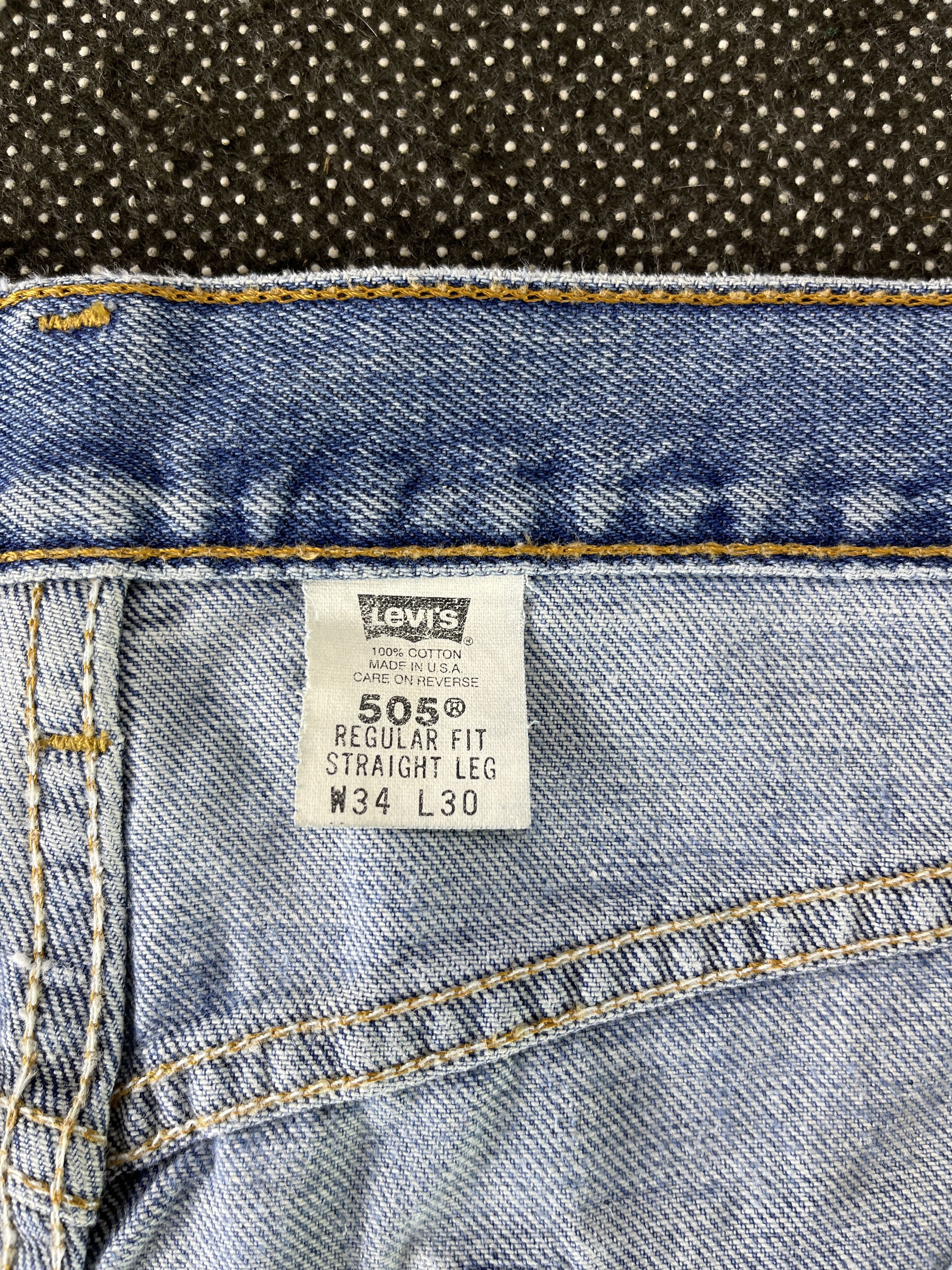 Levi's 90s Vintage Levis 505 Light Wash Jeans - J326 Size US 36 / EU 52 - 7 Thumbnail