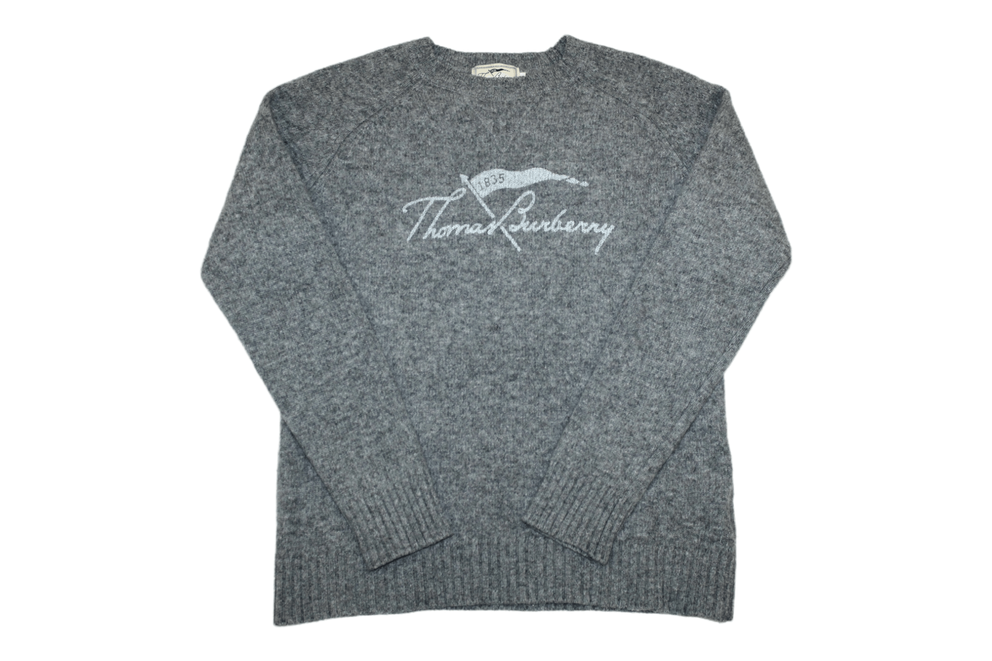 Burberry Vtg Thomas Burberry Casual Signatured Blend Crew Sweater Size US L / EU 52-54 / 3 - 1 Thumbnail