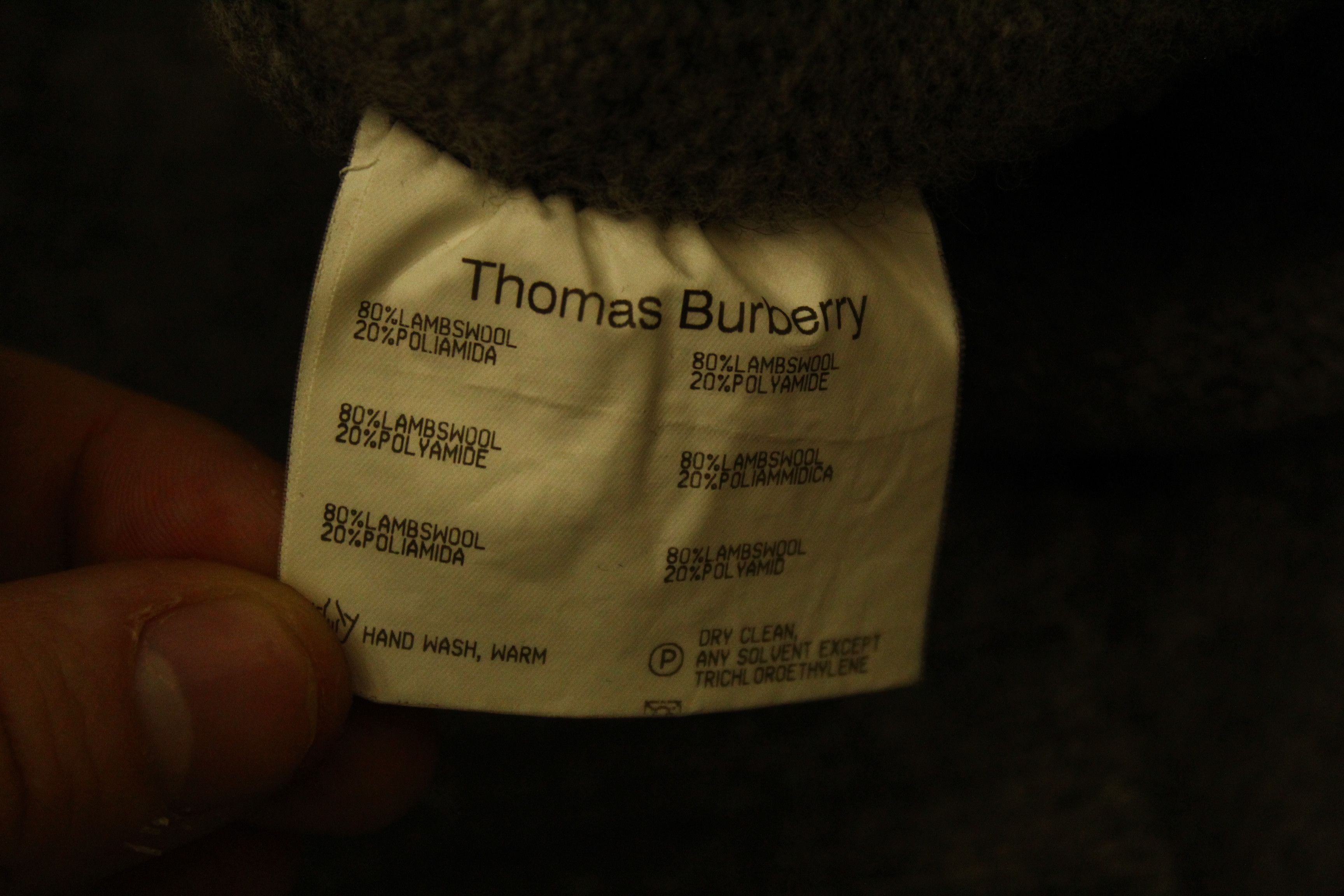 Burberry Vtg Thomas Burberry Casual Signatured Blend Crew Sweater Size US L / EU 52-54 / 3 - 5 Thumbnail