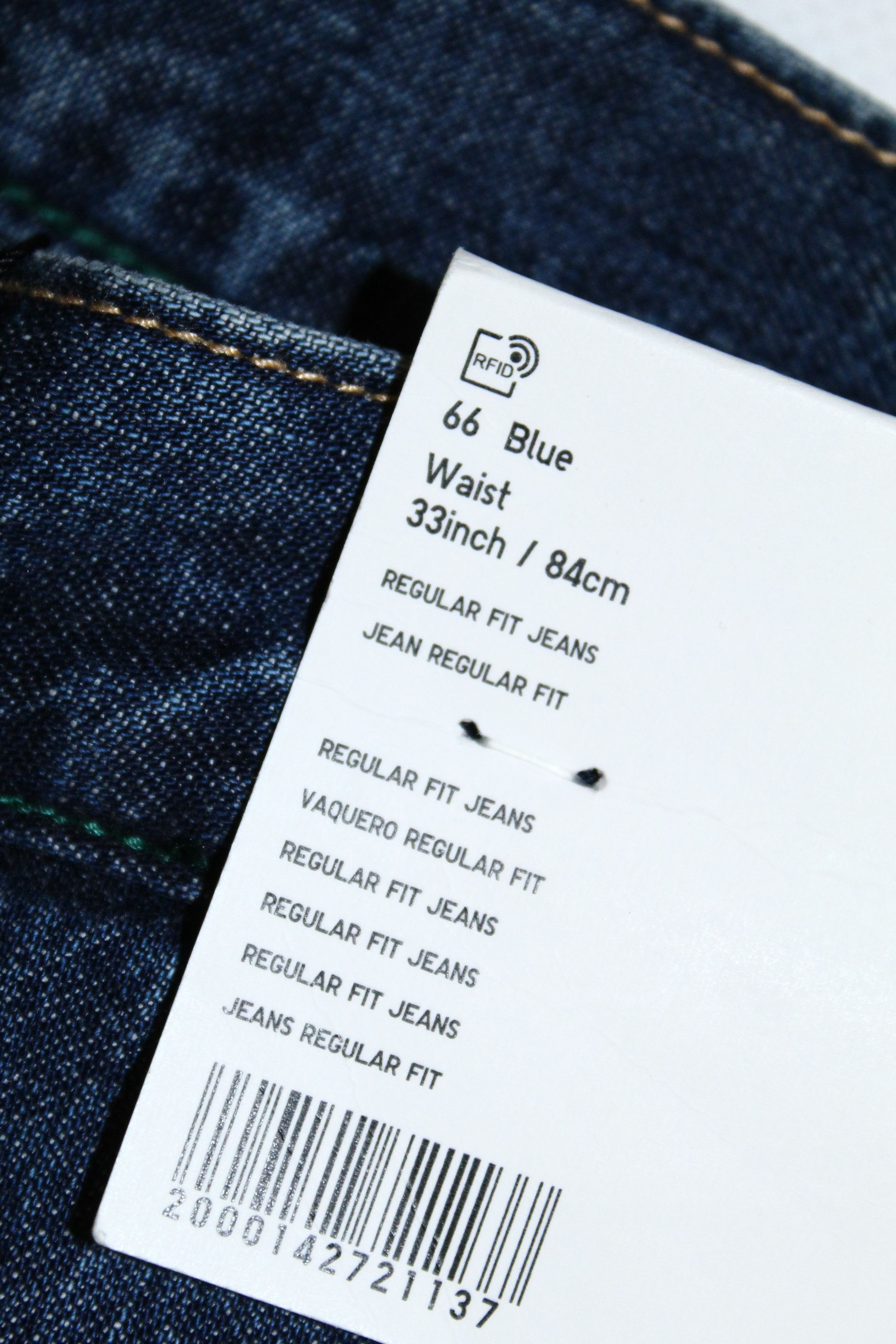 JW Anderson × Uniqlo J.W.Anderson x UniQlo Signatured Washed Denim Baggy Jeans Size US 32 / EU 48 - 3 Thumbnail