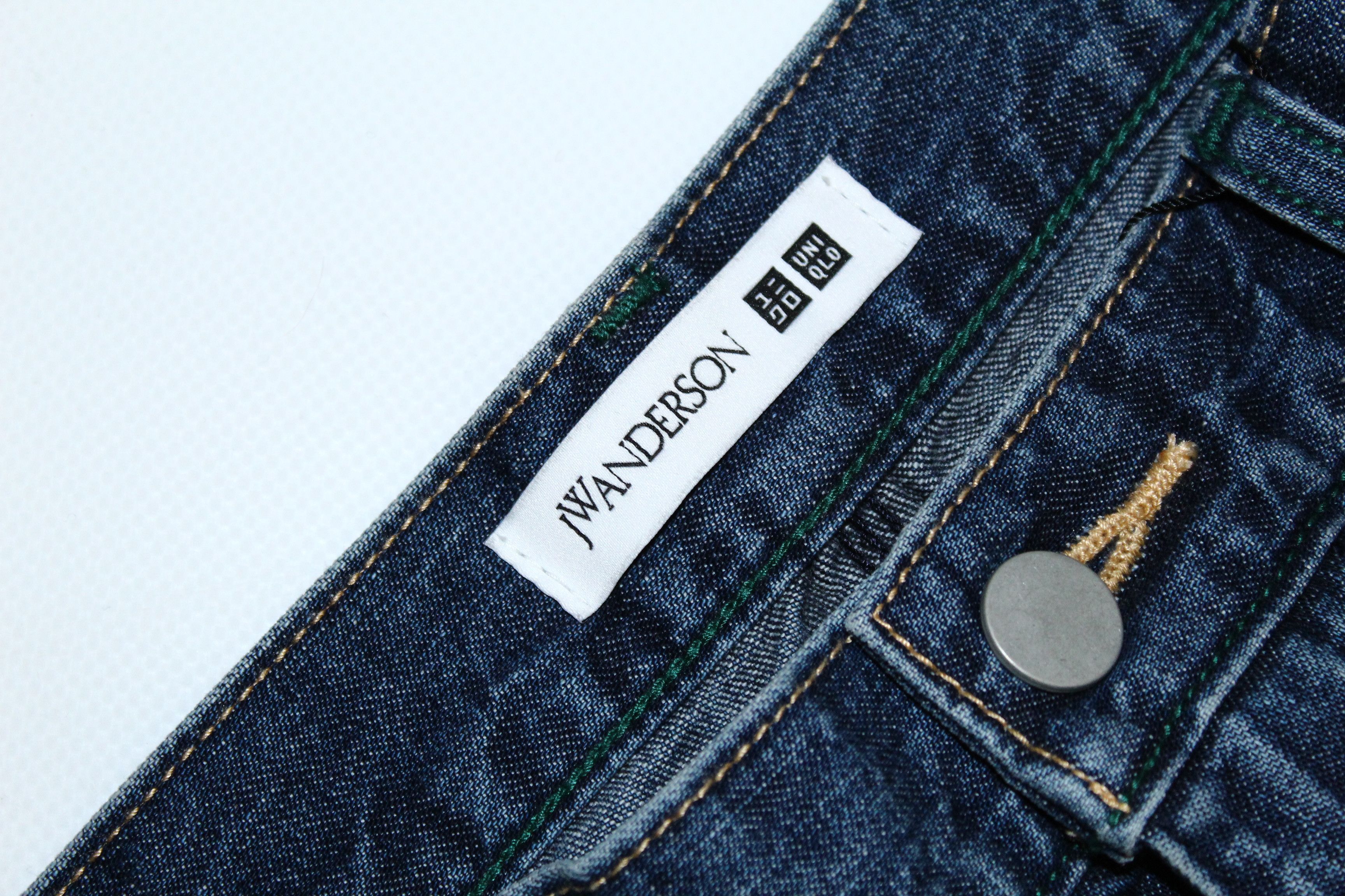JW Anderson × Uniqlo J.W.Anderson x UniQlo Signatured Washed Denim Baggy Jeans Size US 32 / EU 48 - 2 Thumbnail