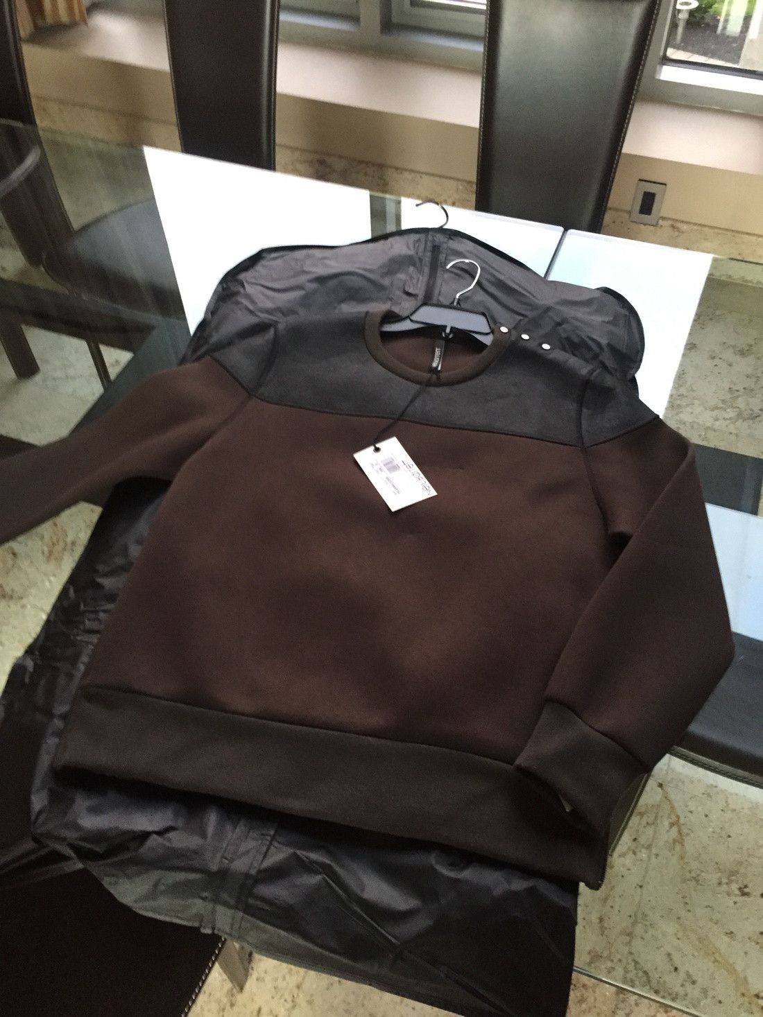 Neil Barrett Dual Zip Olive Bomber Fit, Button Shoulder Pullover Size US S / EU 44-46 / 1 - 1 Thumbnail