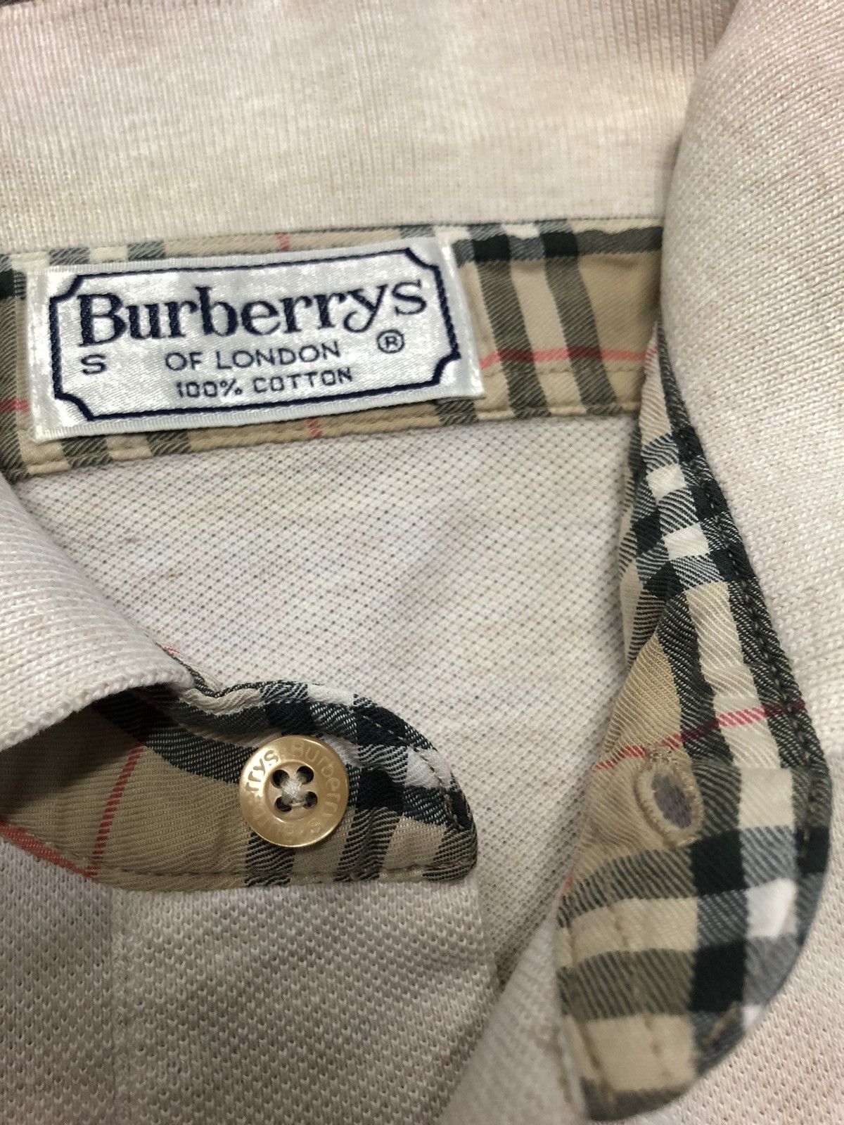 Burberry × Vintage Vintage Burberrys Polo Shirt Size US S / EU 44-46 / 1 - 4 Thumbnail