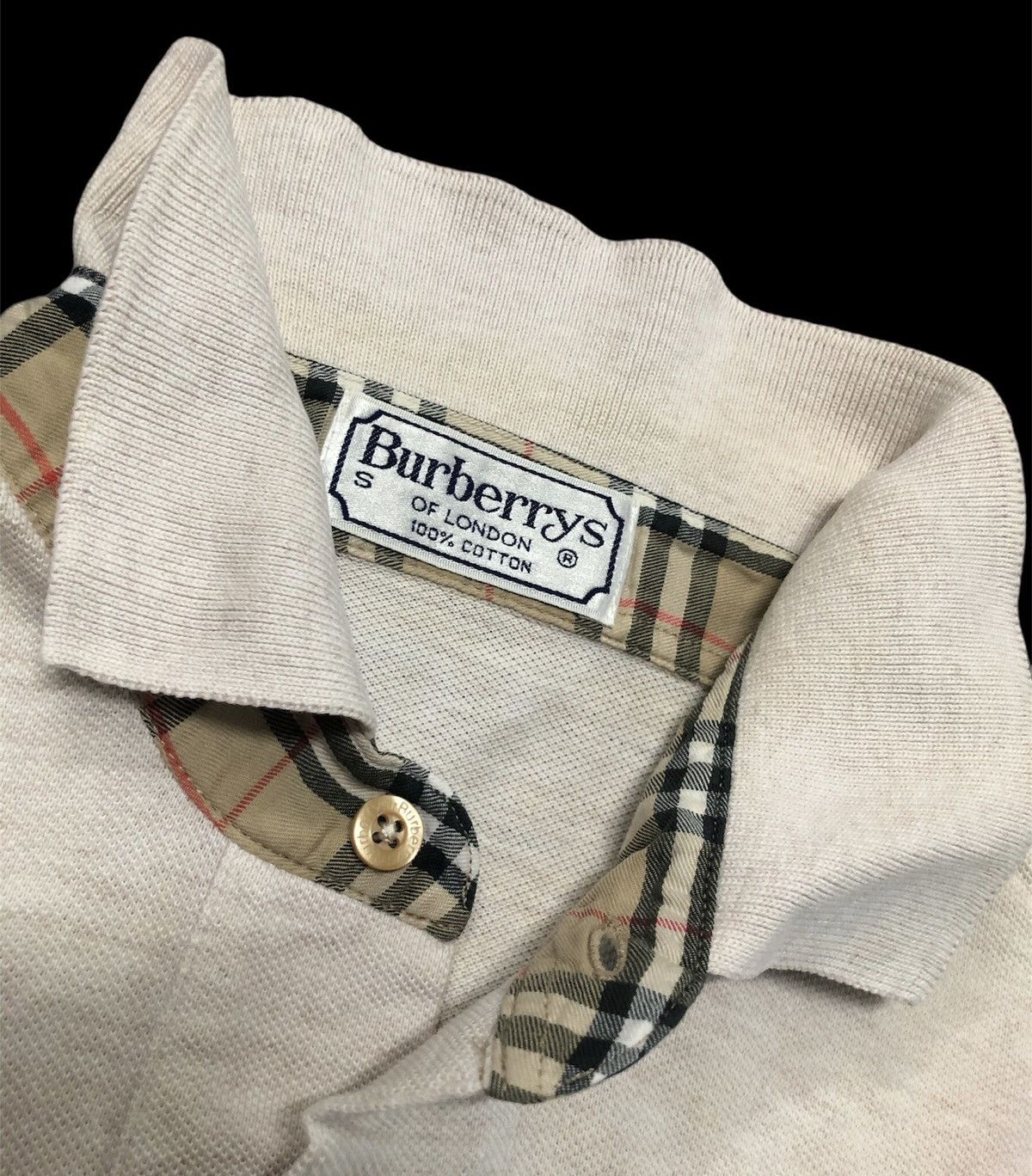 Burberry × Vintage Vintage Burberrys Polo Shirt Size US S / EU 44-46 / 1 - 8 Thumbnail