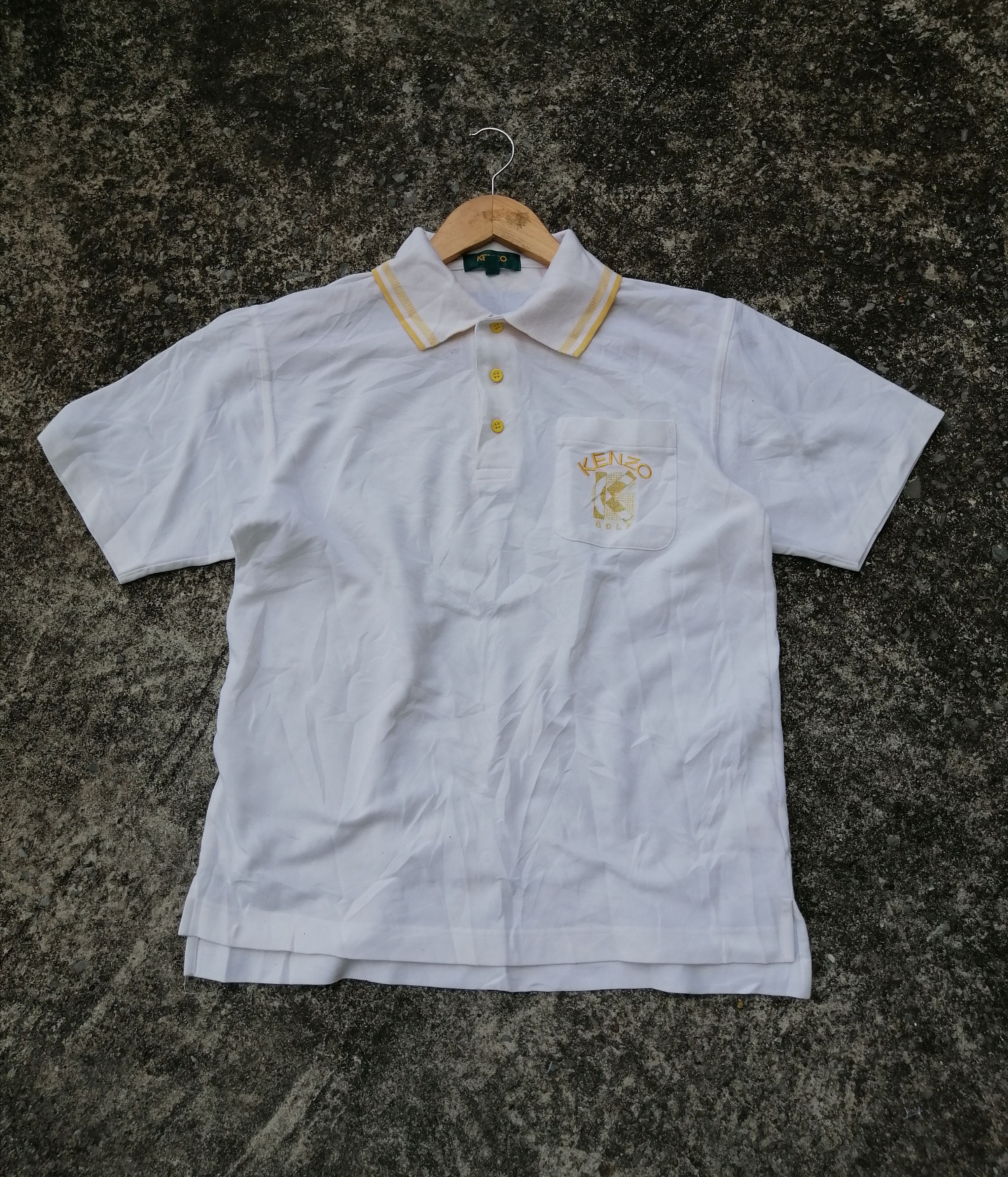 Japanese Brand × Kenzo Kenzo Gold Made In Japan Buttons Shirt Size US M / EU 48-50 / 2 - 1 Thumbnail