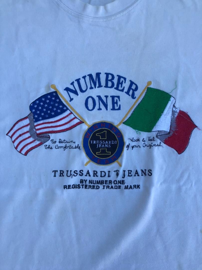 Trussardi Trussardi Jeans Big Logo Size US M / EU 48-50 / 2 - 2 Thumbnail