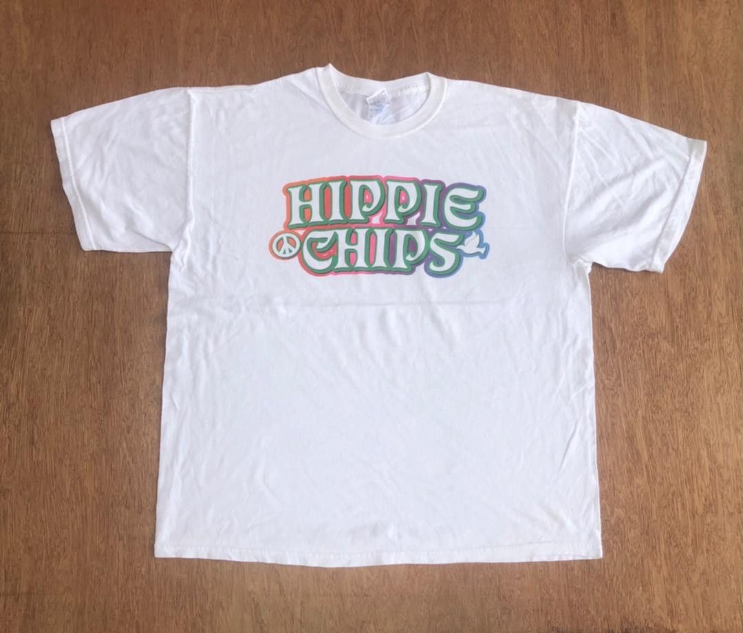 image of Gildan x Vintage Tee D - 9 Hippie Chips in White, Men's (Size XL)