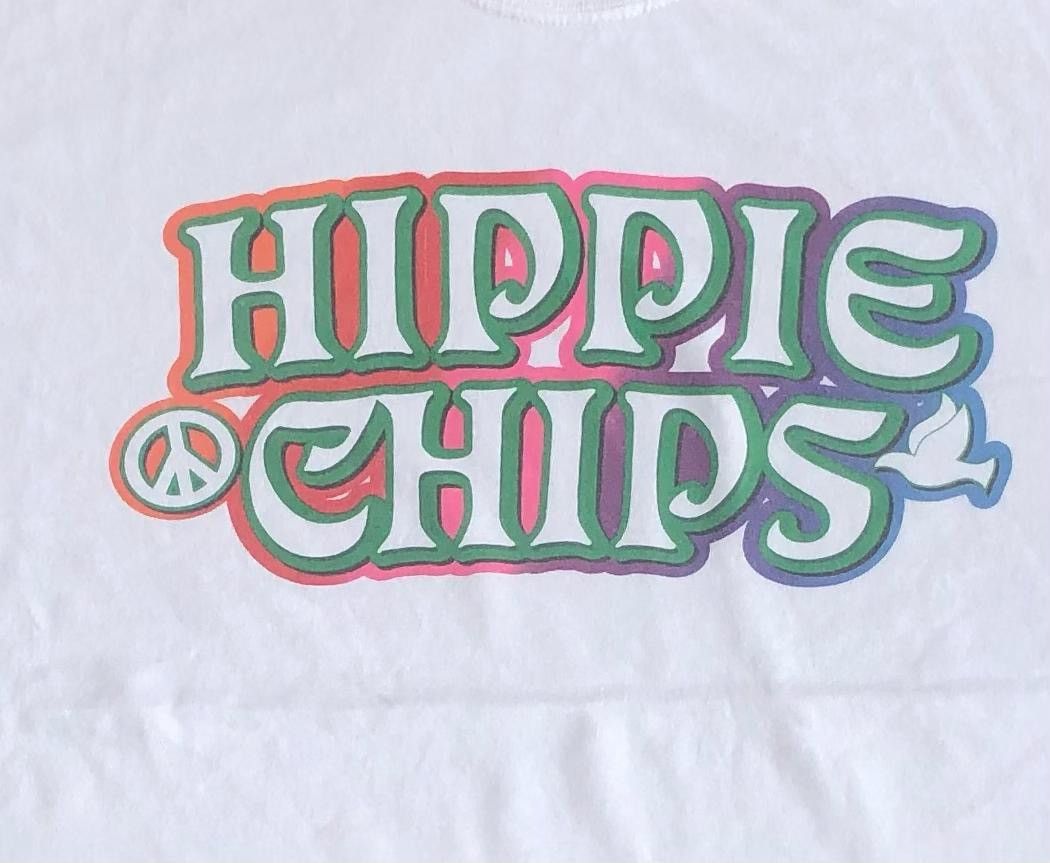 Gildan × Vintage Vintage Tee D - 9 hippie chips Size US XL / EU 56 / 4 - 2 Thumbnail