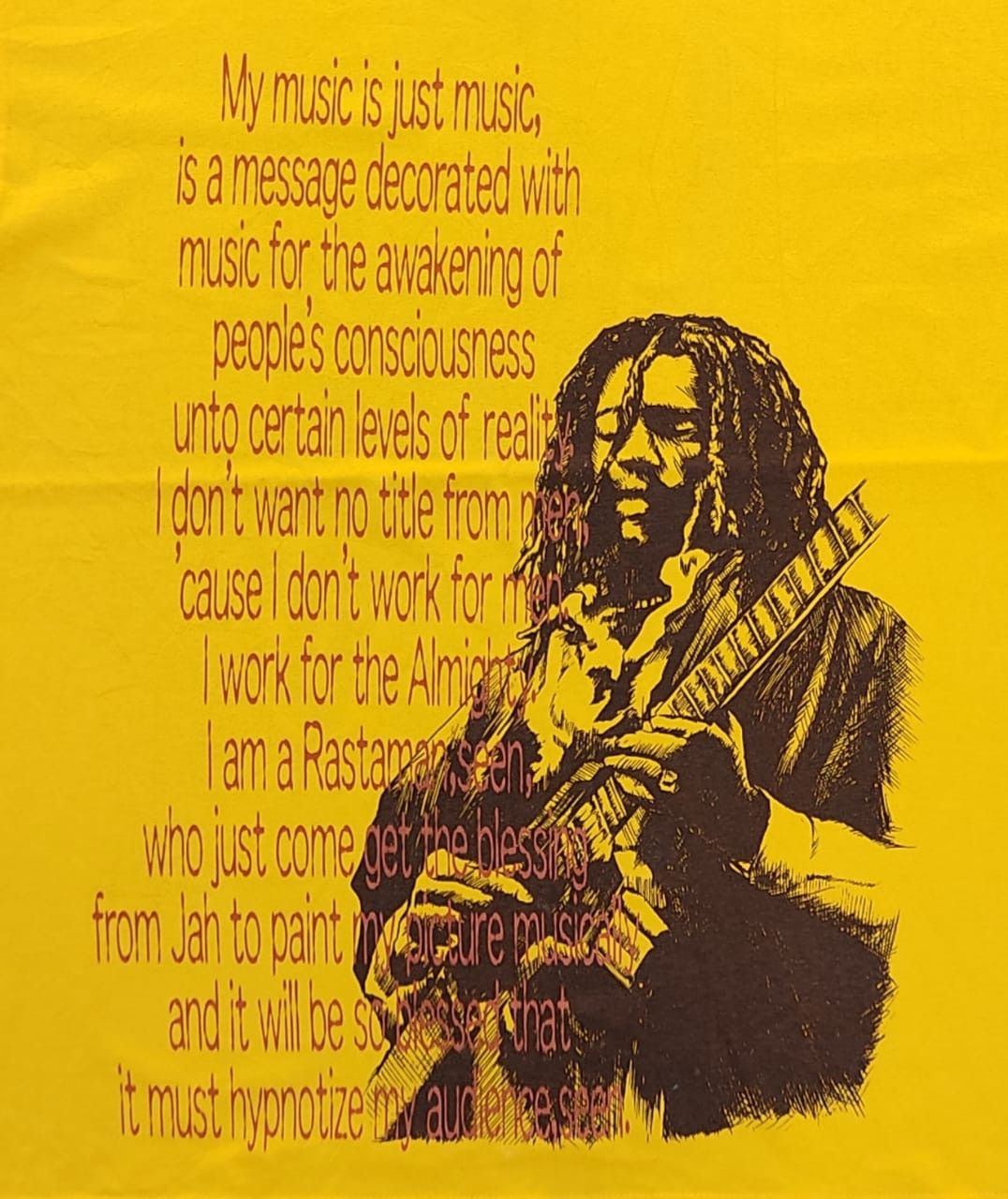 Bob Marley × Vintage vintage tee Bob Marley B20 studio murasaki Size US L / EU 52-54 / 3 - 2 Thumbnail