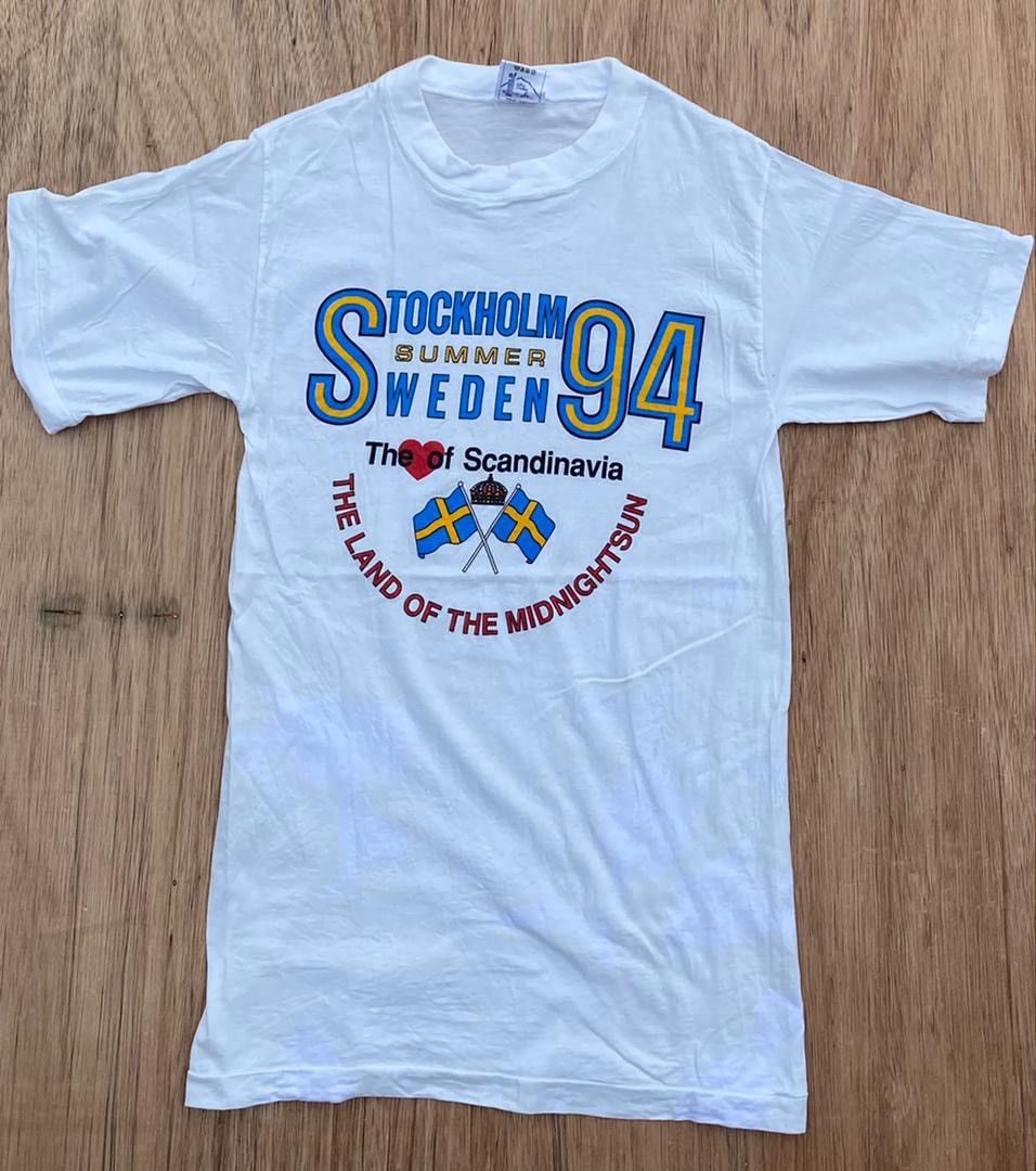 Vintage vintage tee Stockholm Sweden A30 Size US S / EU 44-46 / 1 - 1 Thumbnail