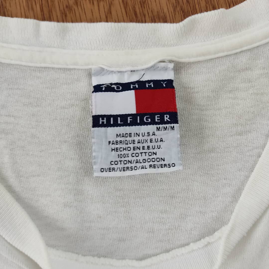 Tommy Hilfiger × Vintage vintage tee TOMMY HILFIGER 90s big logo A32 Size US M / EU 48-50 / 2 - 3 Thumbnail
