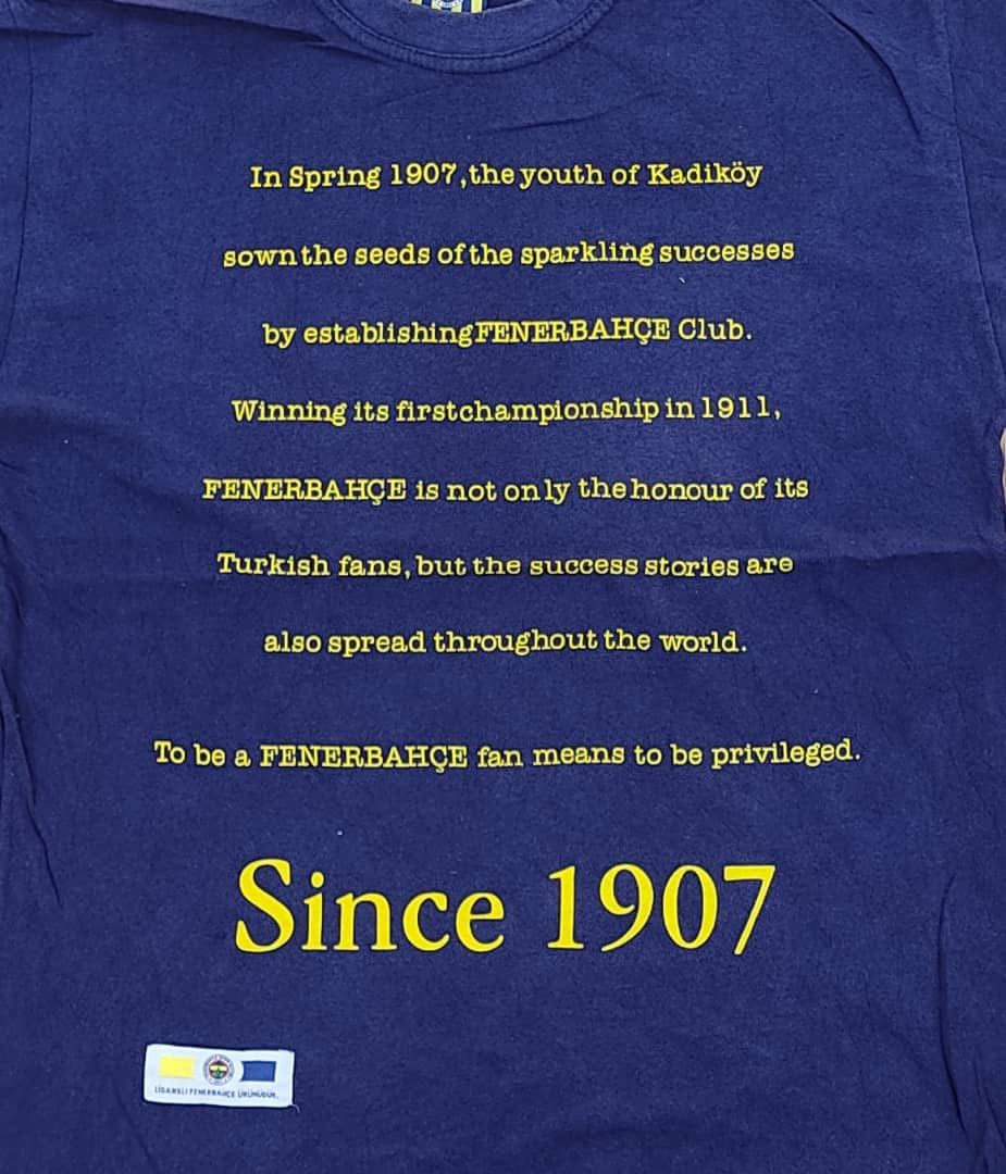 Vintage vintage tee fenerbache ( A 20 ) Size US L / EU 52-54 / 3 - 2 Thumbnail