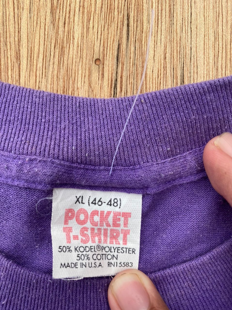 Vintage Vintage Tee D 36 plain pocket tee Size US XL / EU 56 / 4 - 4 Thumbnail