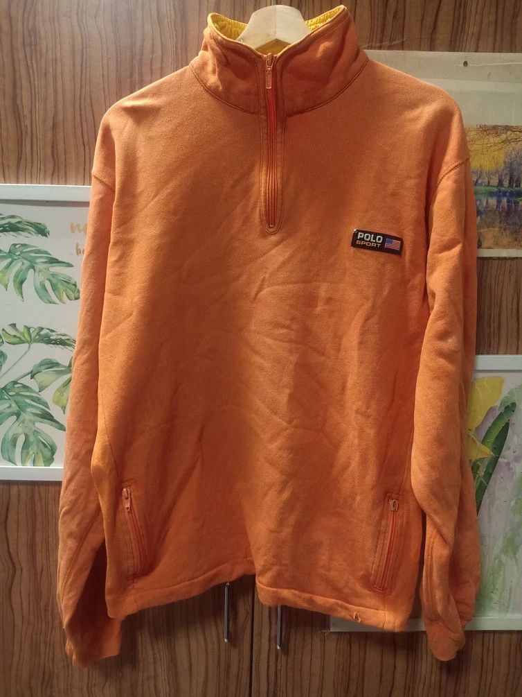 vintage 90s sweatshirt half zip polo ralph lauren