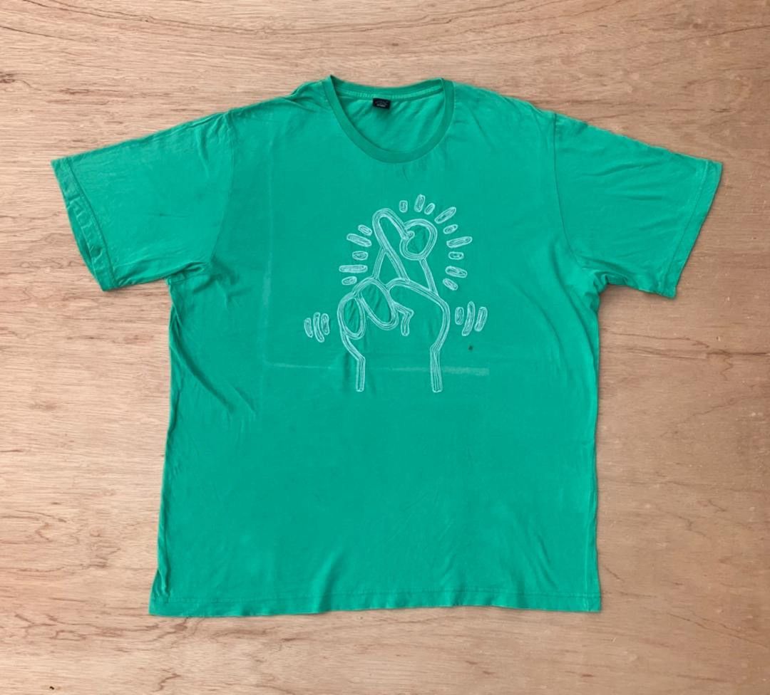 image of Vintage Tee D - 25 Keith Haring in Green, Men's (Size XL)