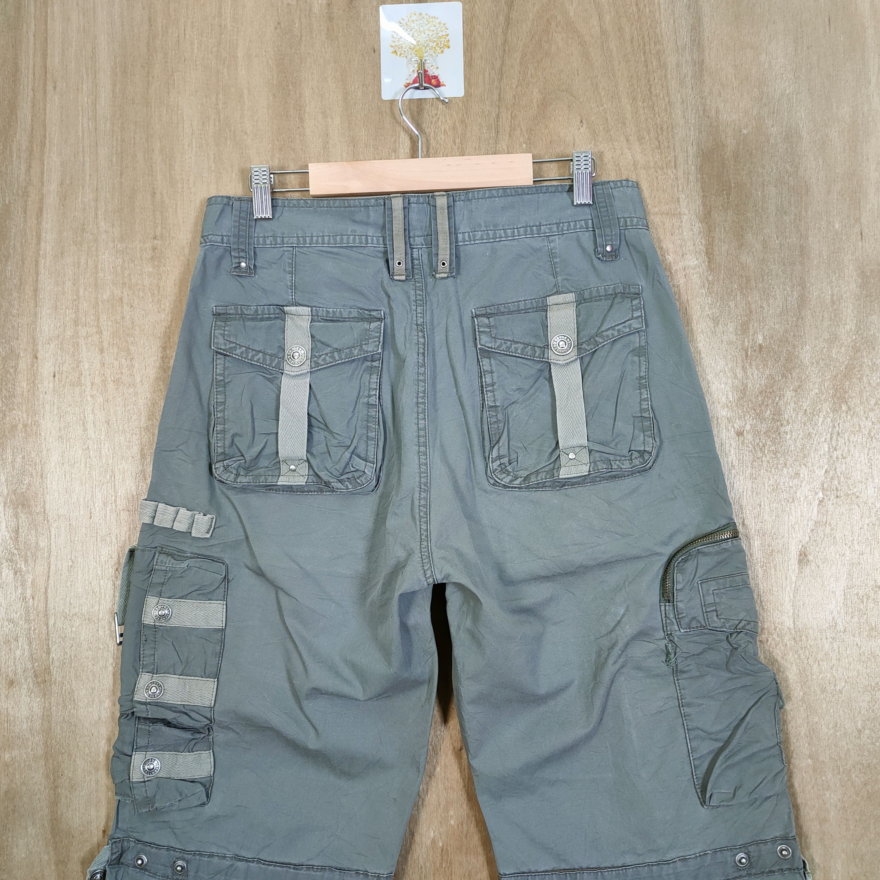 Japanese Brand VINTAGE TBJ FADED BONDAGE CARGO PANTS Size US 32 / EU 48 - 9 Thumbnail