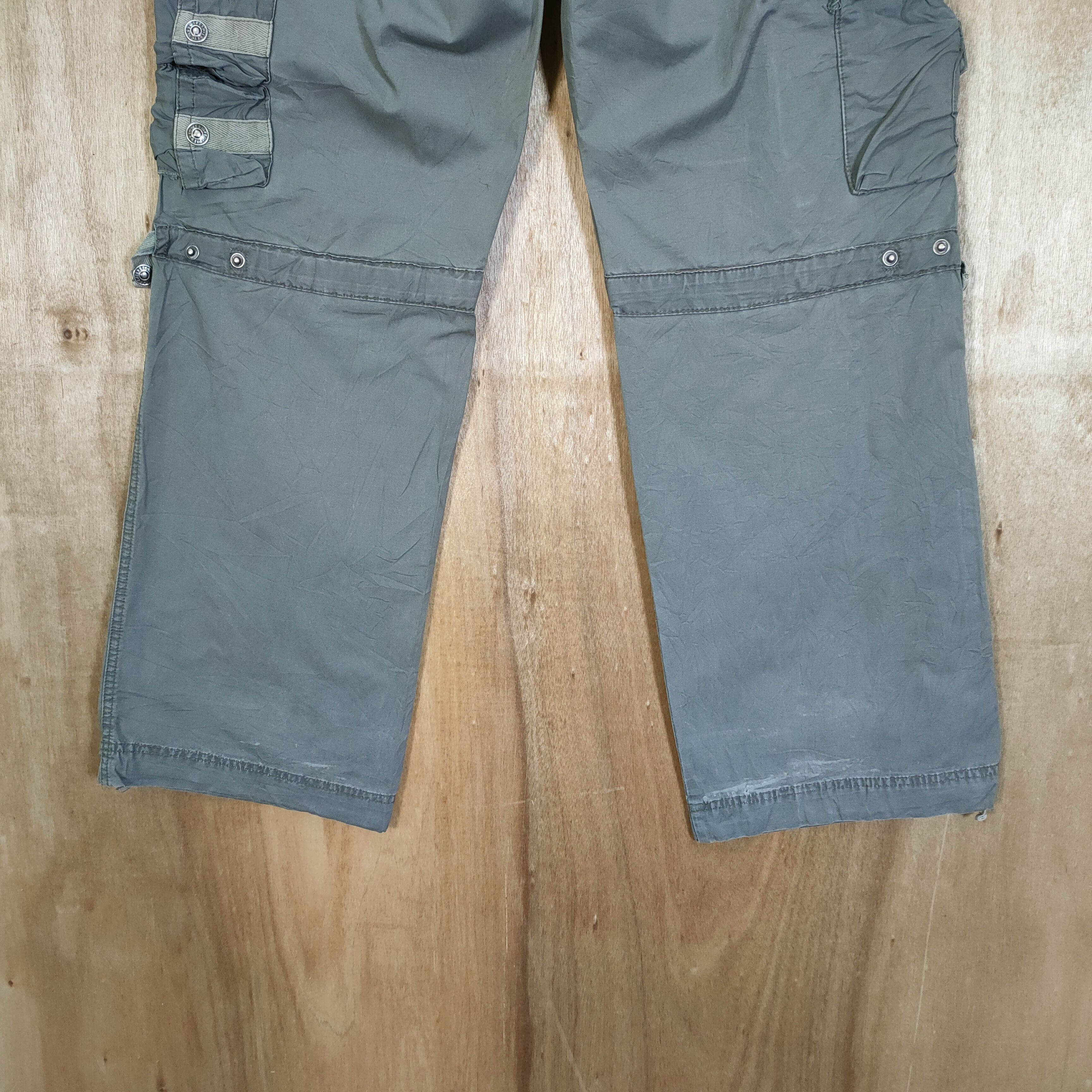 Japanese Brand VINTAGE TBJ FADED BONDAGE CARGO PANTS Size US 32 / EU 48 - 10 Thumbnail