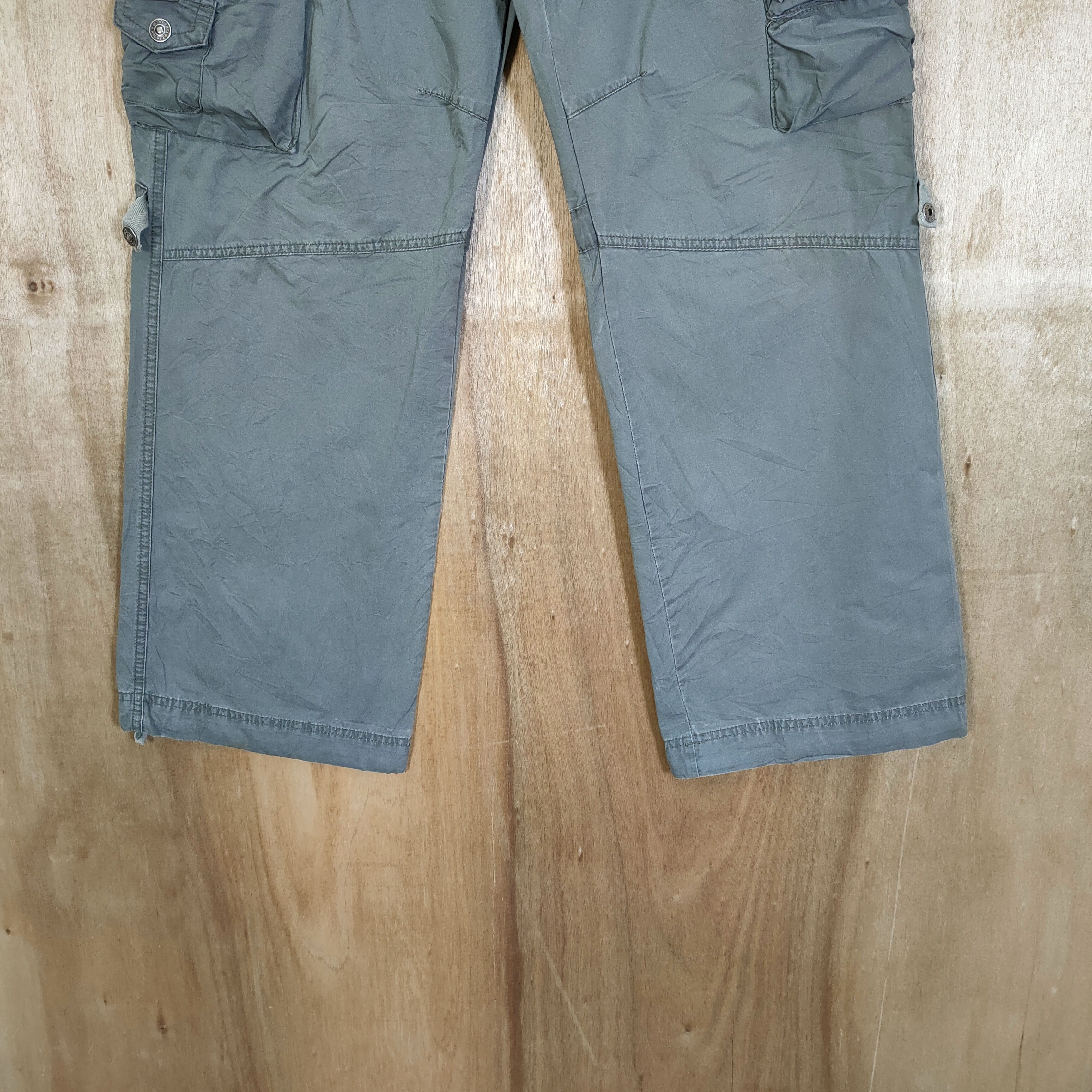 Japanese Brand VINTAGE TBJ FADED BONDAGE CARGO PANTS Size US 32 / EU 48 - 5 Thumbnail