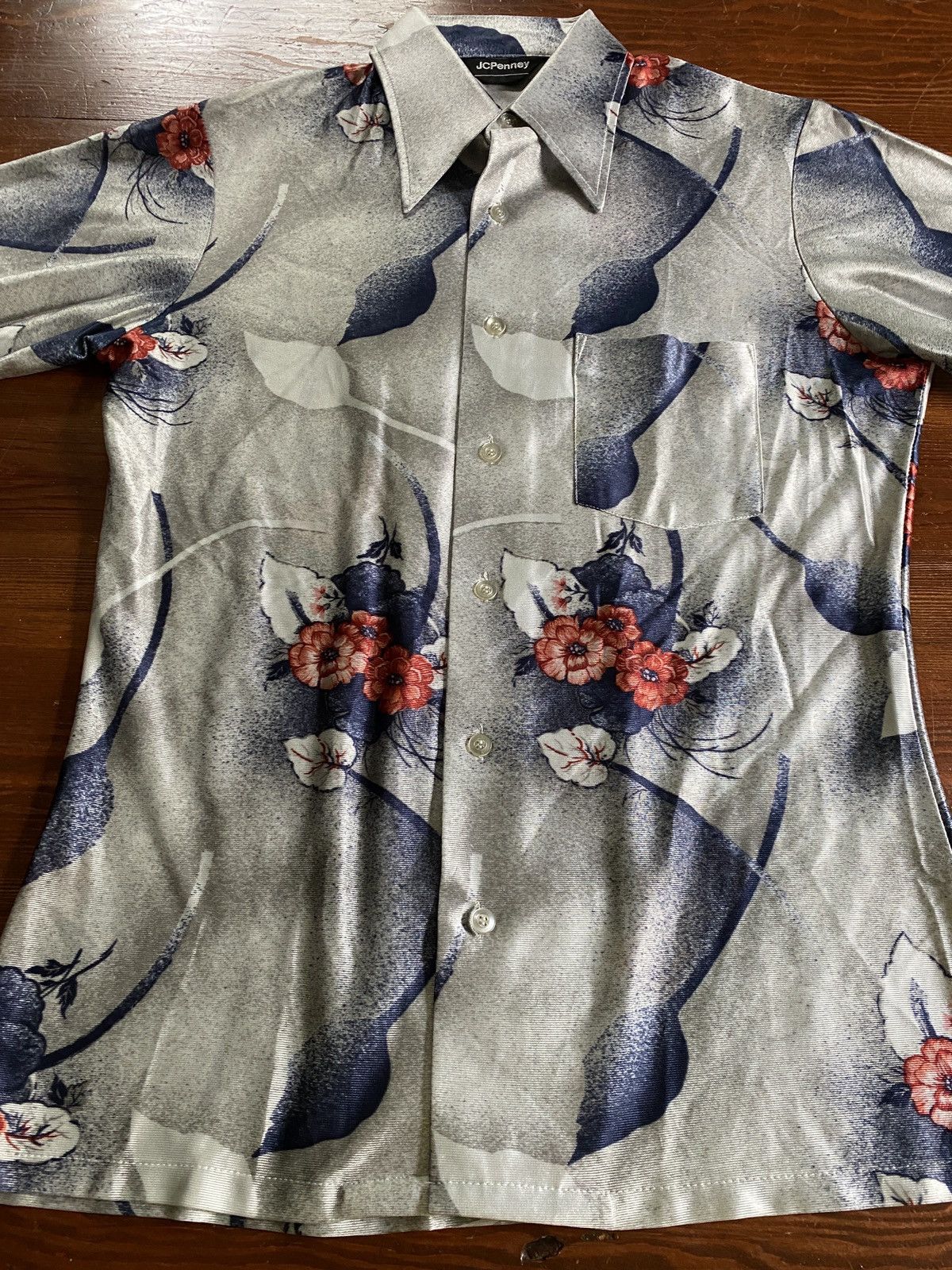 Retrofit Vintage 70’s JC Penney Floral Polyester Style Button Up Size US M / EU 48-50 / 2 - 5 Thumbnail