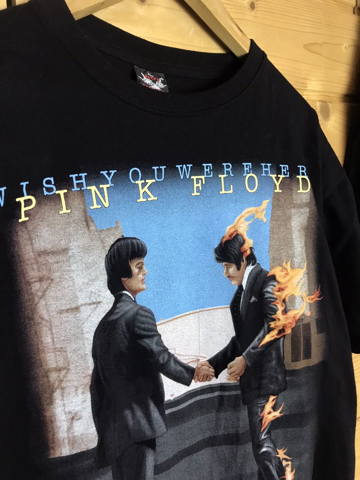 Vintage Vintage Pink Floyd wish you were here t-shirt Size US XL / EU 56 / 4 - 3 Thumbnail