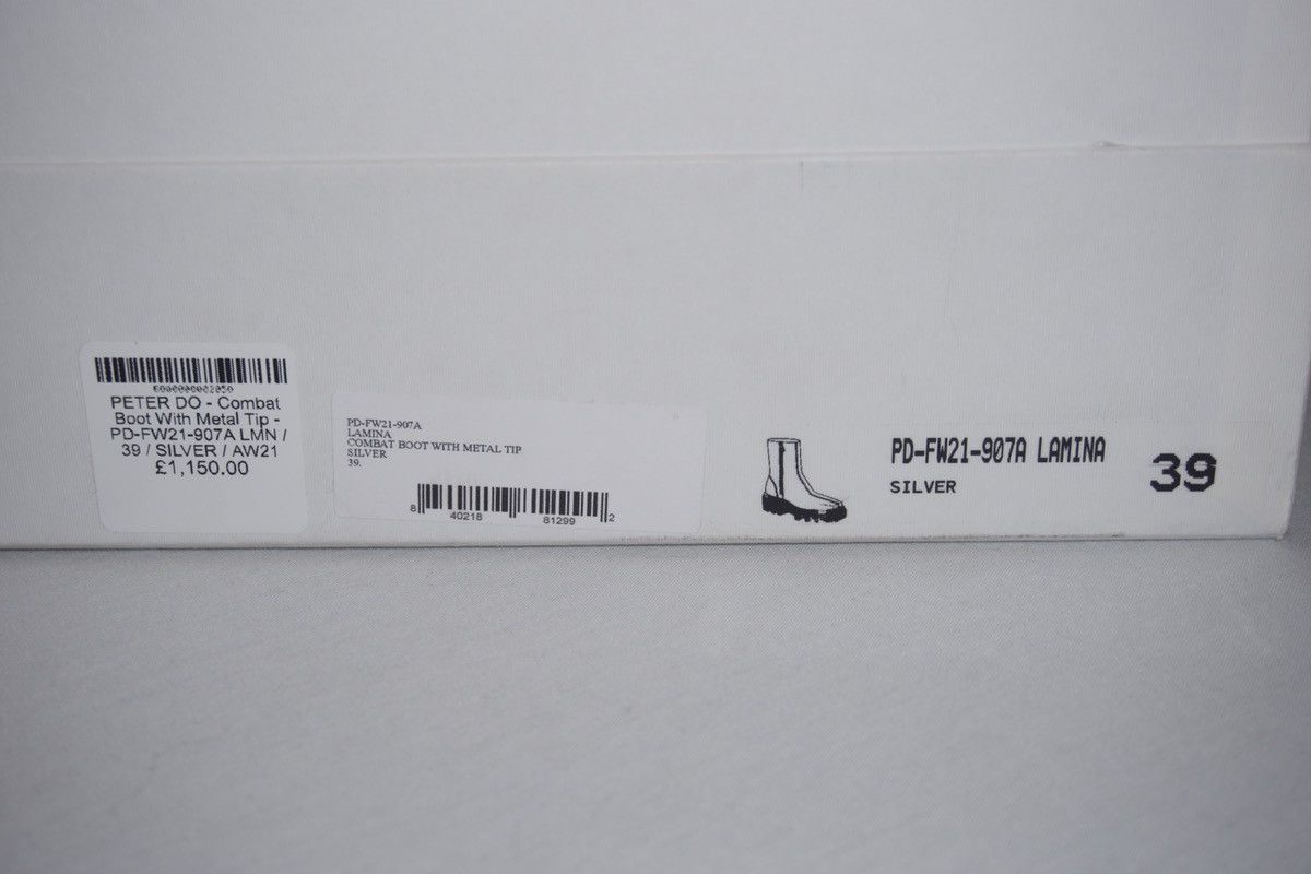 Peter Do Peter Do EU 39 silver metal tip boots Size US 9 / IT 39 - 4 Thumbnail