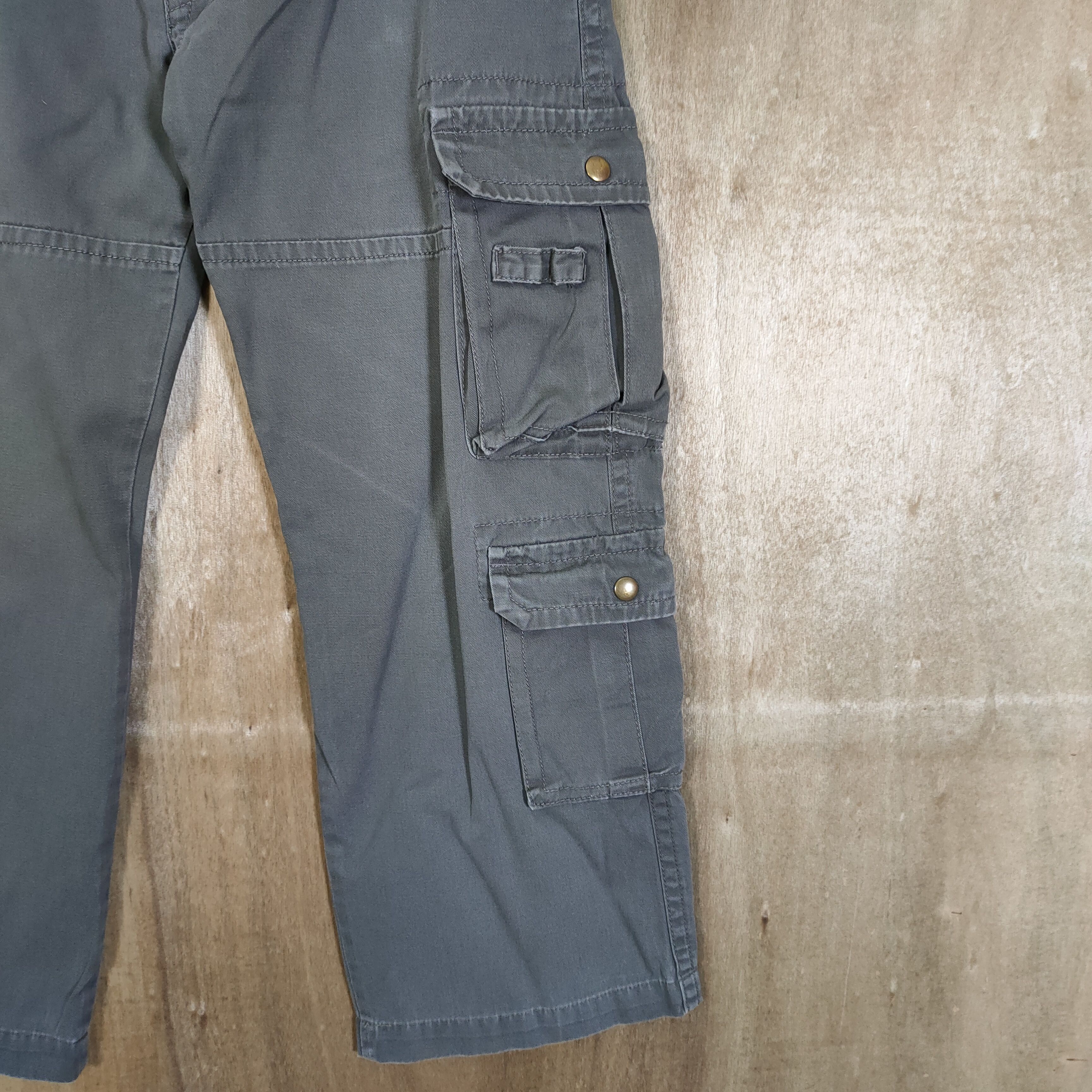 Japanese Brand VILLAND GREY CARGO PANTS MULTIPOCKET TACTICAL Size US 33 - 5 Thumbnail