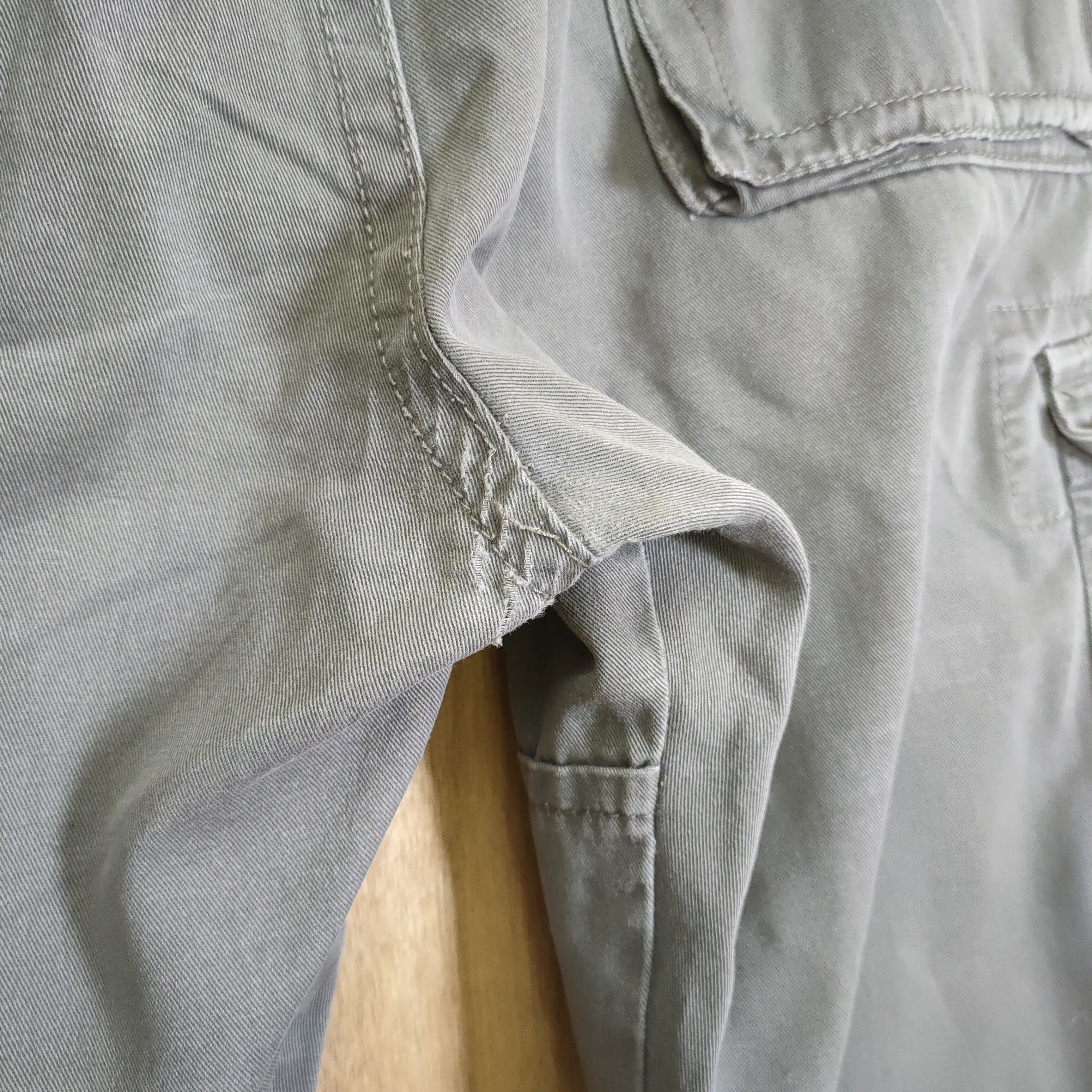 Japanese Brand VILLAND GREY CARGO PANTS MULTIPOCKET TACTICAL Size US 33 - 9 Thumbnail