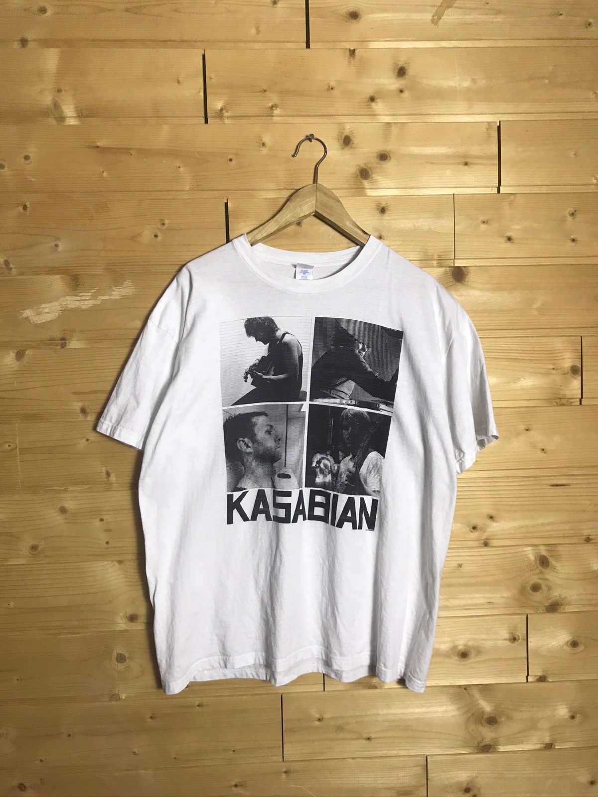T-shirt Noir Kasabian - Coton épais, Tailles S à 5XL, Neuf Avec étiquettes