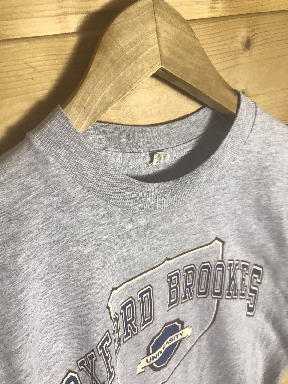 Vintage 1993 Vintage 90s Oxford Brooks University single stitch Size US S / EU 44-46 / 1 - 6 Thumbnail