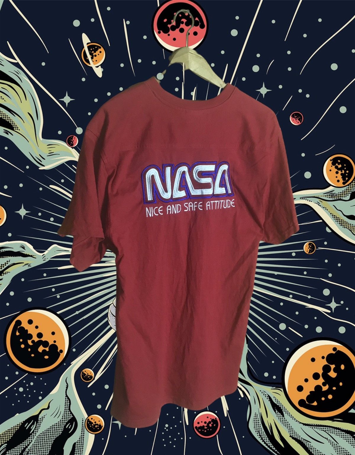 Vintage Vintage Nasa big logo t-shirt Size US M / EU 48-50 / 2 - 1 Thumbnail