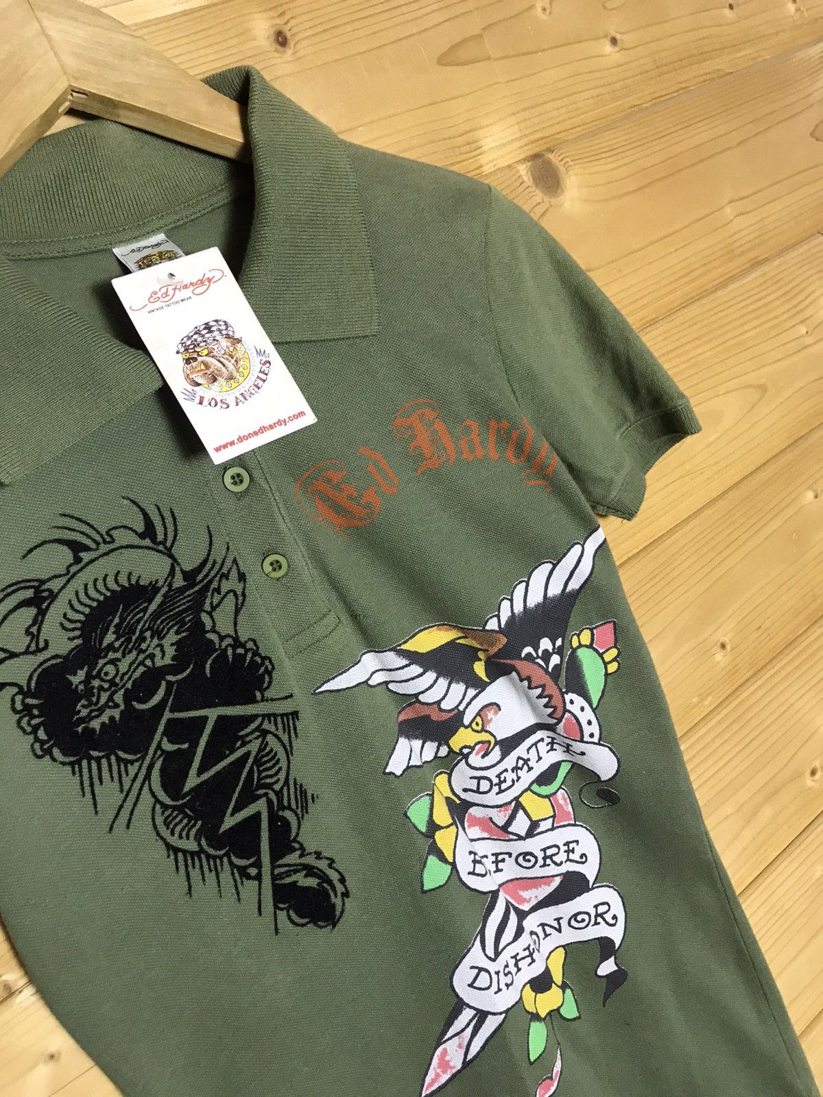 Ed Hardy Vintage Ed Hardy polo Size S / US 4 / IT 40 - 3 Thumbnail