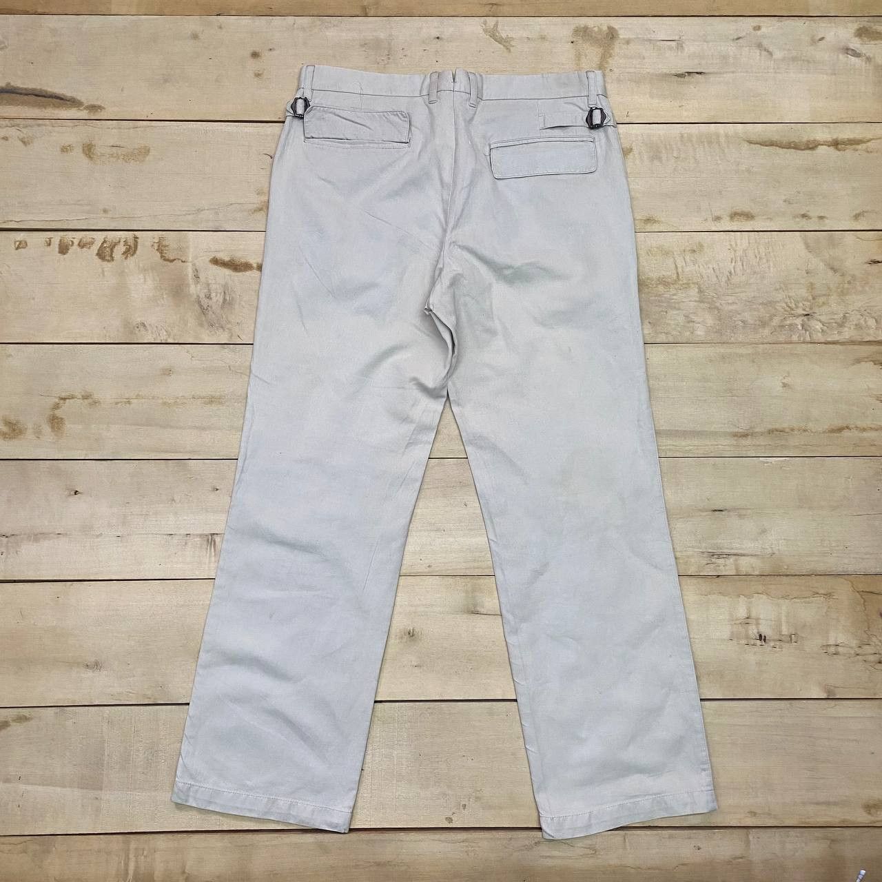 image of X405 Margaret Howell Buckle Back Ankle Pants in Brown, Men's (Size 32)