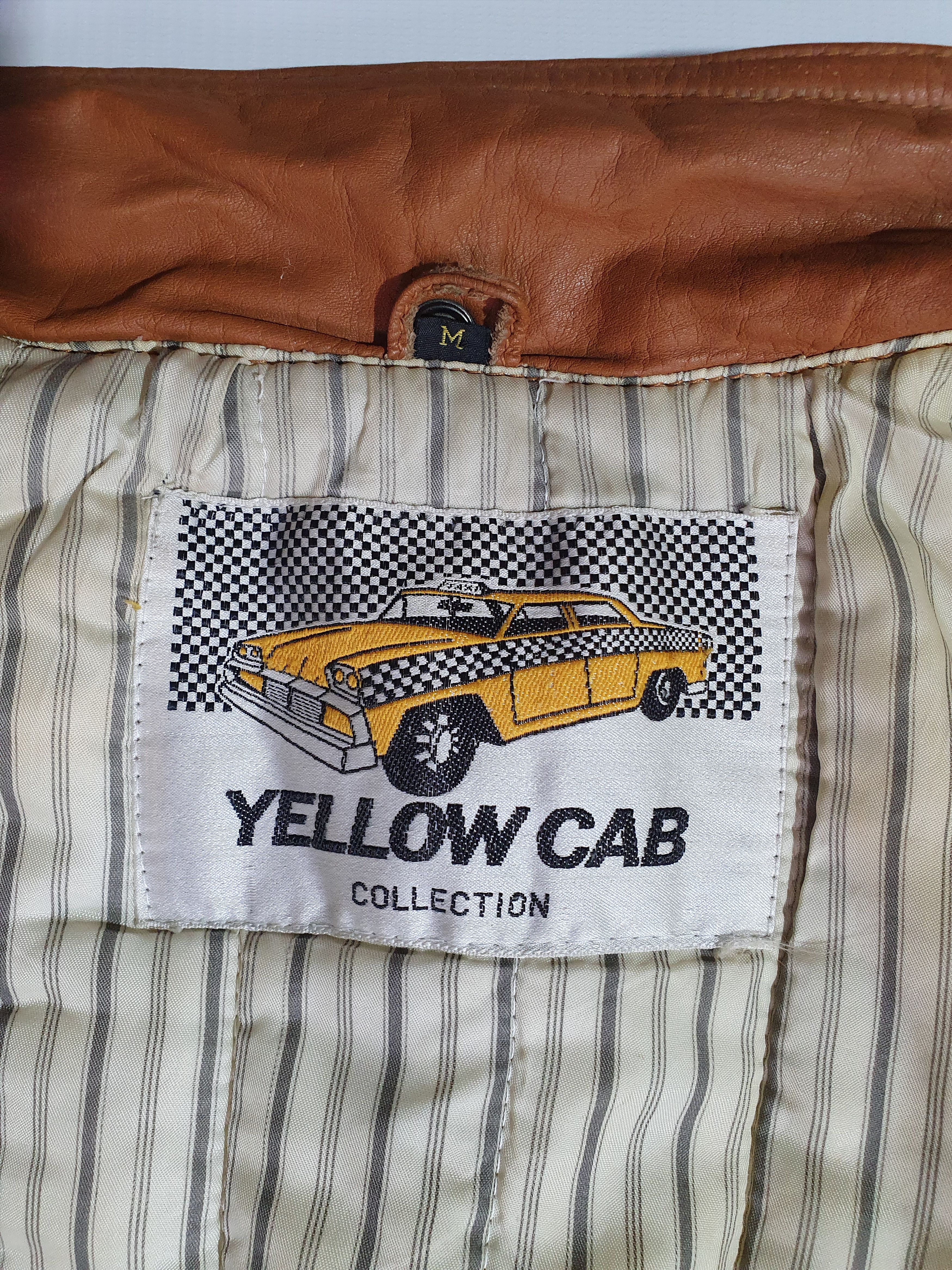 Genuine Leather 70s Vintage Taxi Driver Yellow Cab Leather Jacket Size US M / EU 48-50 / 2 - 8 Thumbnail