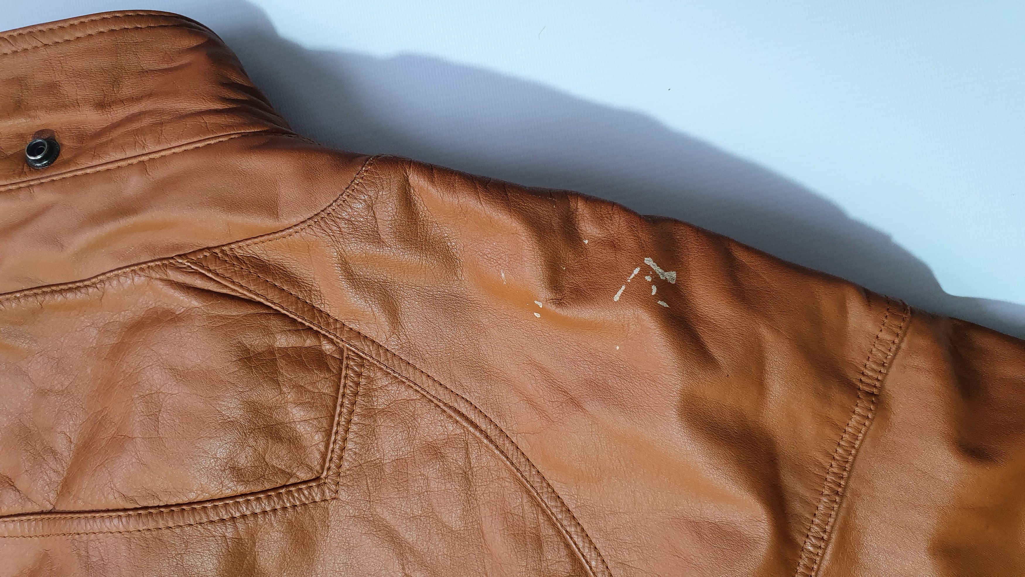 Genuine Leather 70s Vintage Taxi Driver Yellow Cab Leather Jacket Size US M / EU 48-50 / 2 - 17 Thumbnail