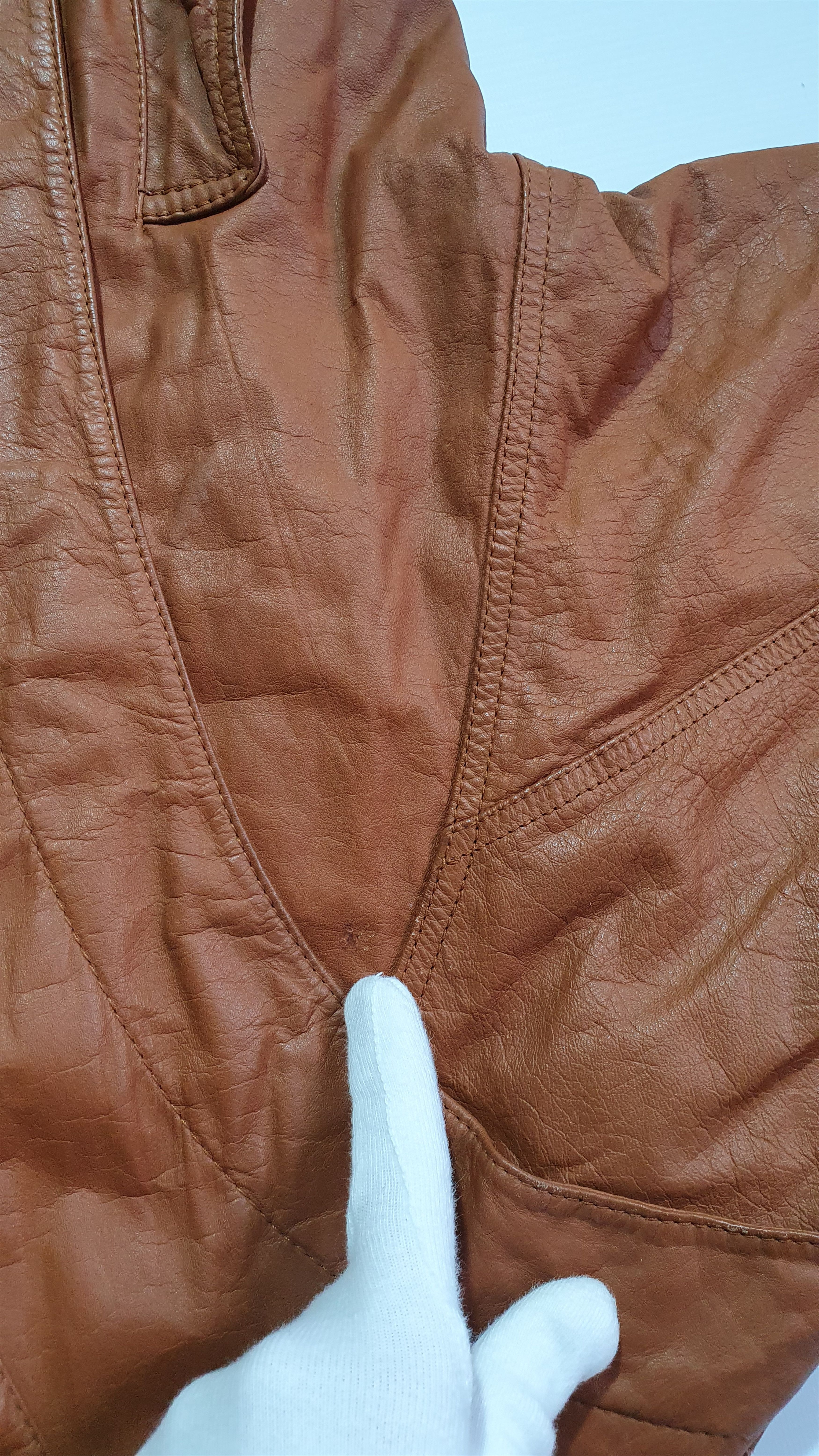 Genuine Leather 70s Vintage Taxi Driver Yellow Cab Leather Jacket Size US M / EU 48-50 / 2 - 16 Thumbnail