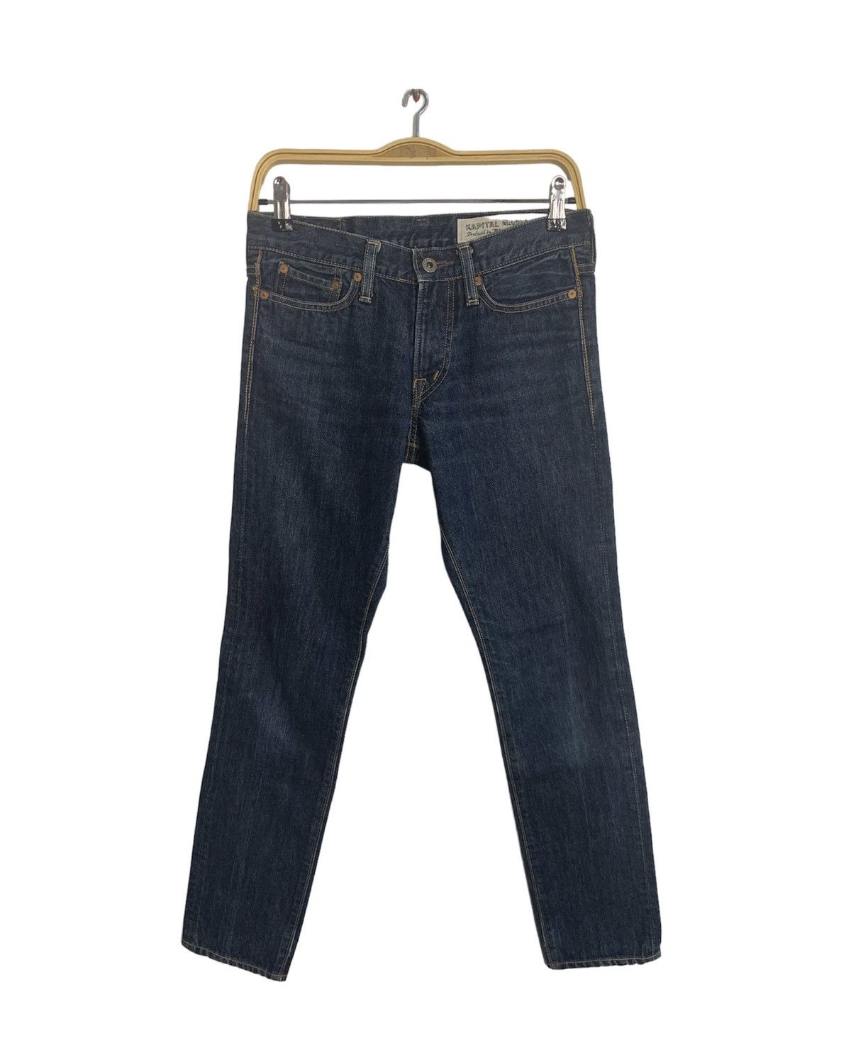 Japanese Brand Rare Kapital Okayama Slim Fit Indigo Denim Jeans Size 29" - 2 Thumbnail